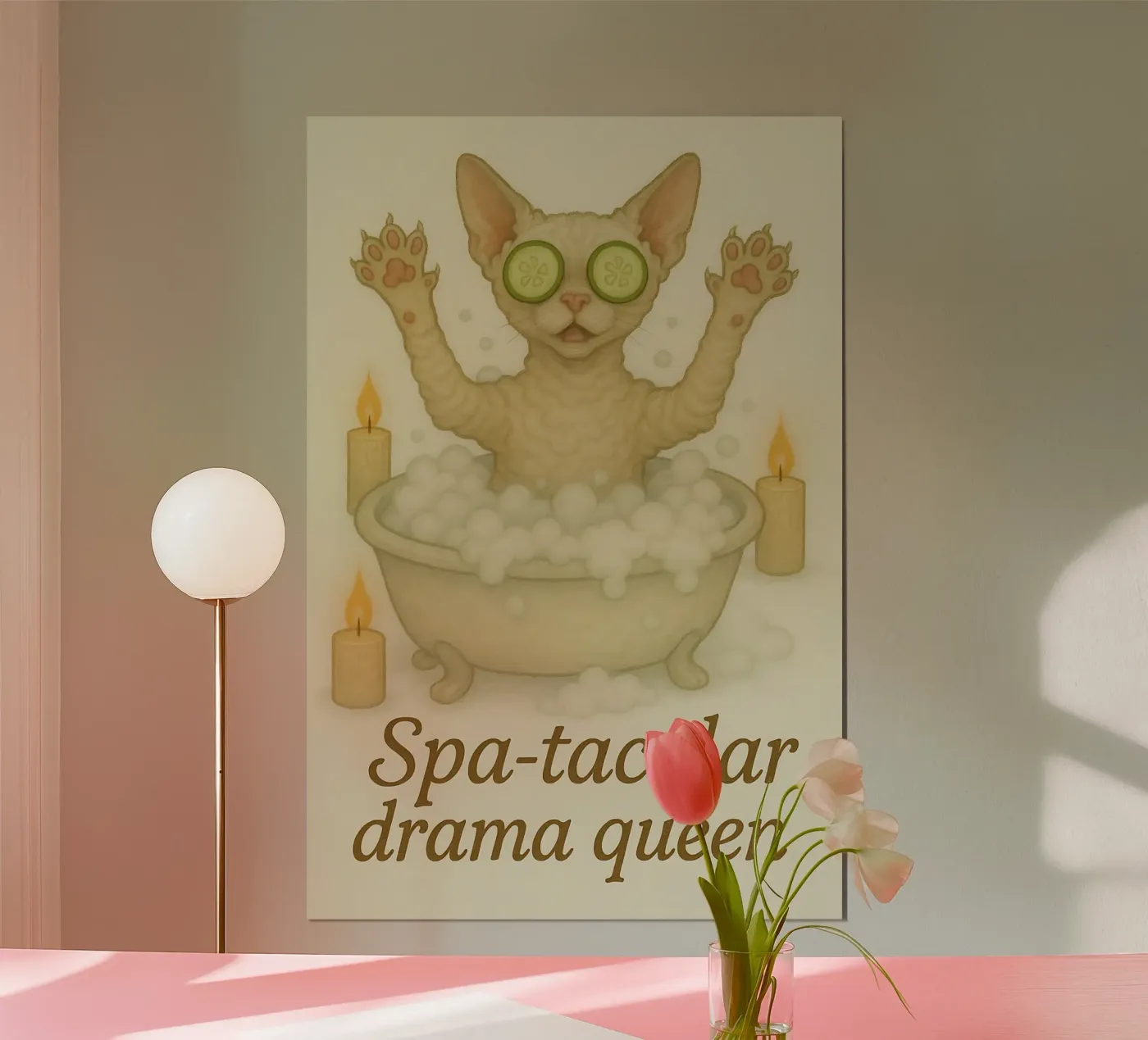 Funny Devon Rex Meme poster by Funny Humor Art