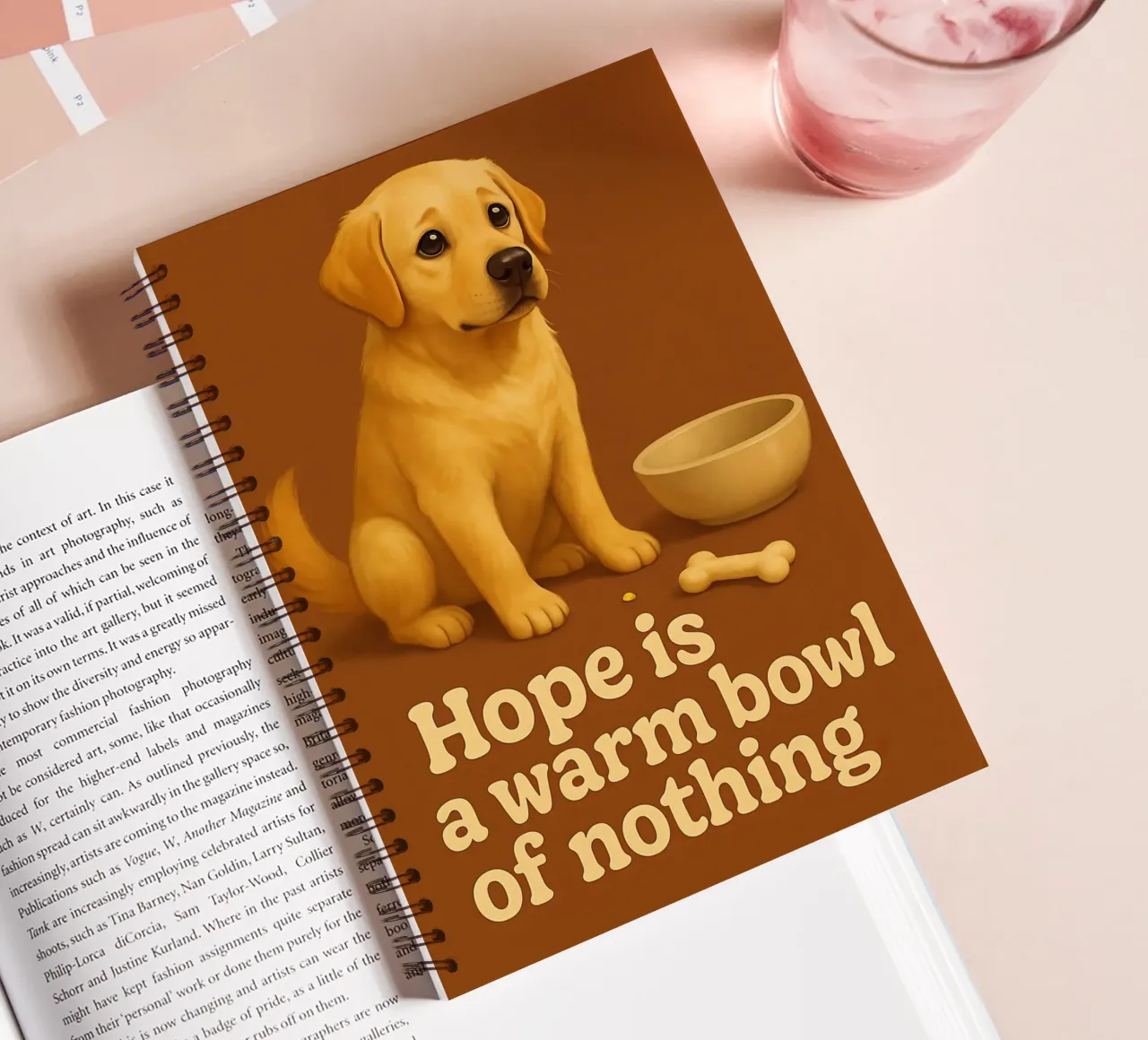 Funny Labrador Retriever Meme spiral notebook by Funny Humor Art