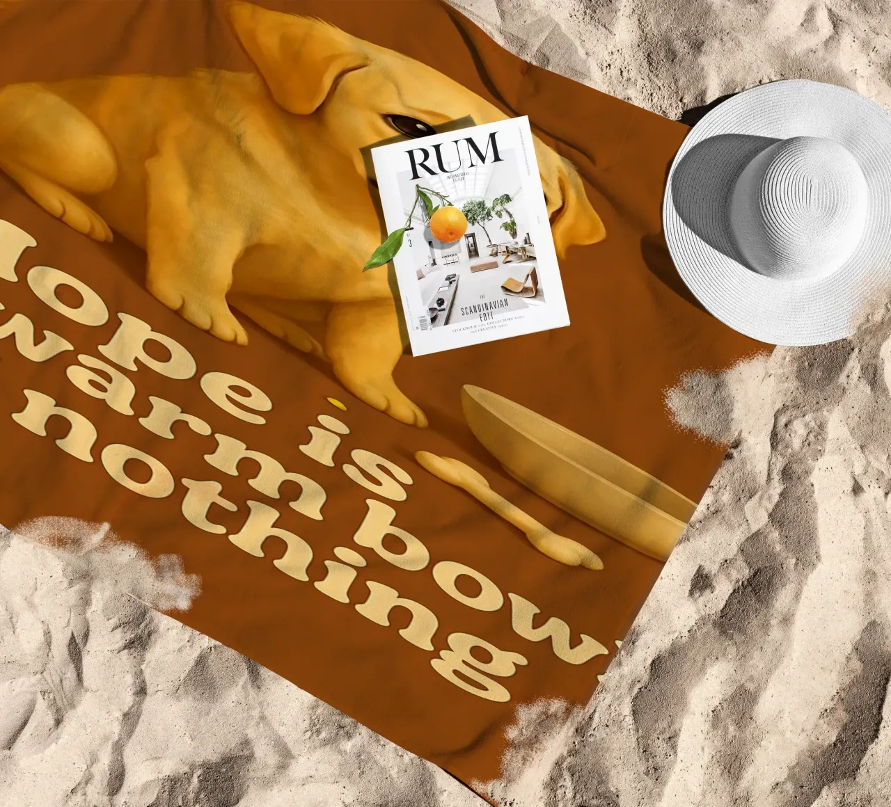 Funny Labrador Retriever Meme beach towel by Funny Humor Art
