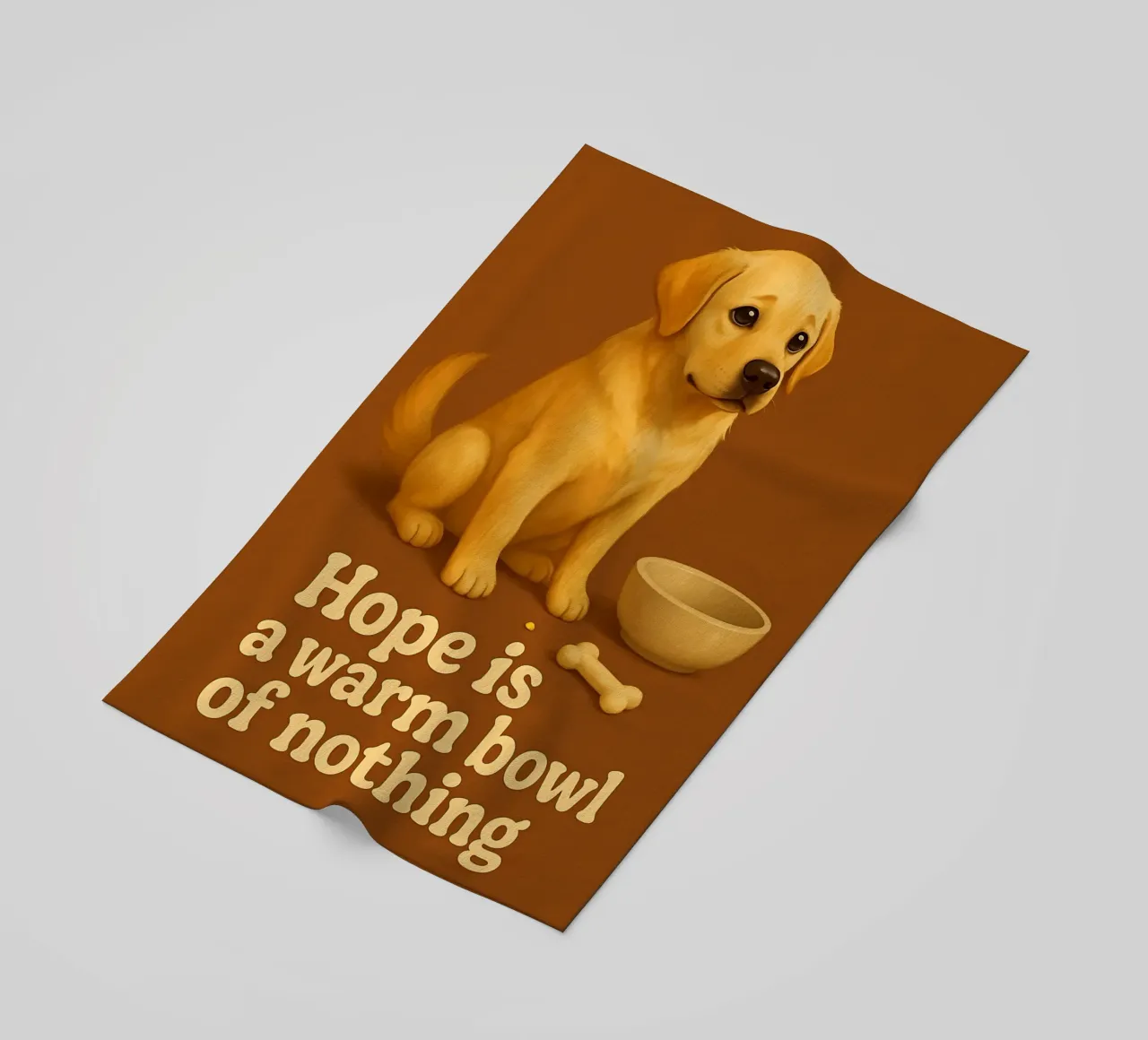 Funny Labrador Retriever Meme beach towel by Funny Humor Art