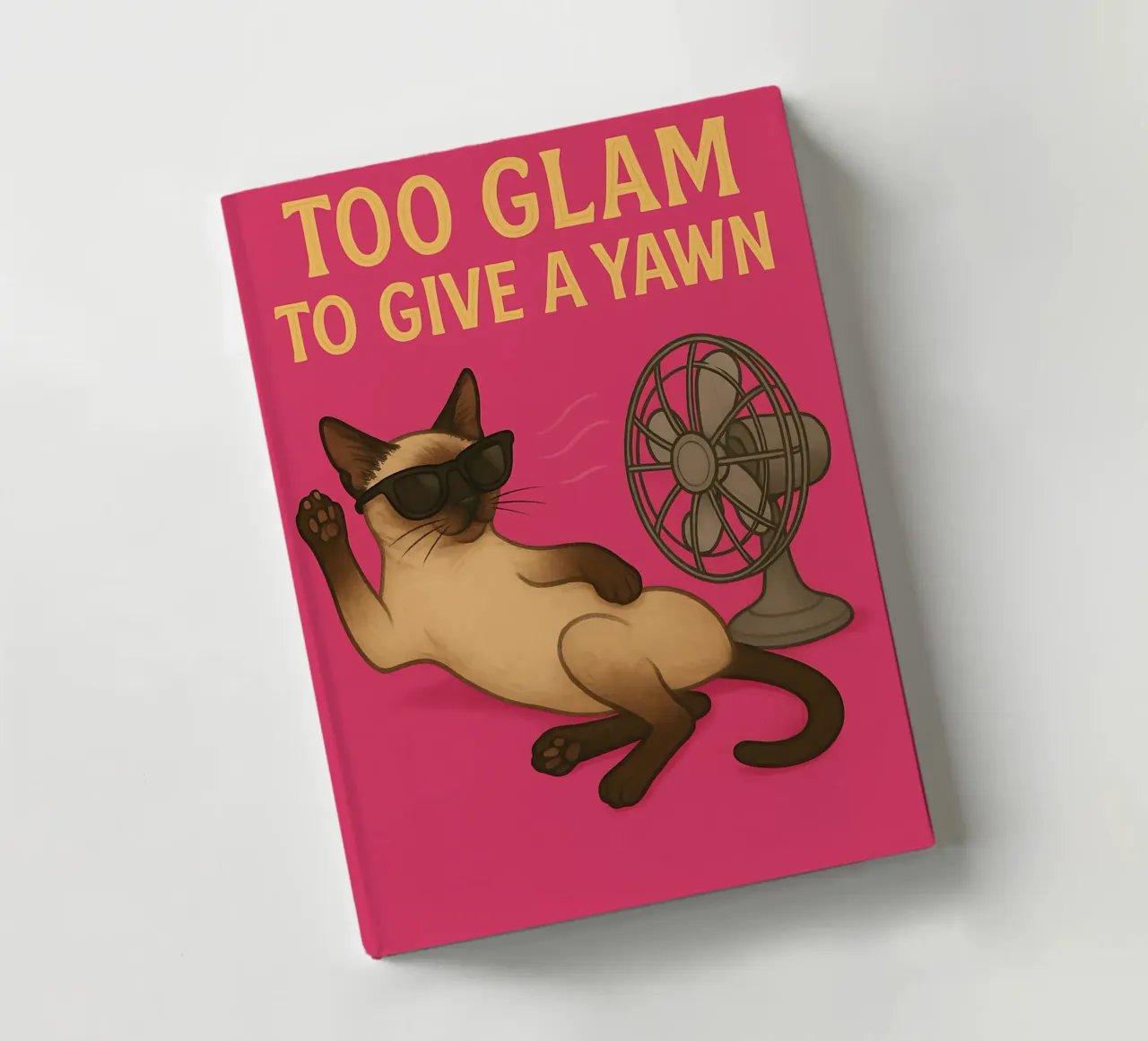 Funny Siamese Cat Meme notebook by Funny Humor Art