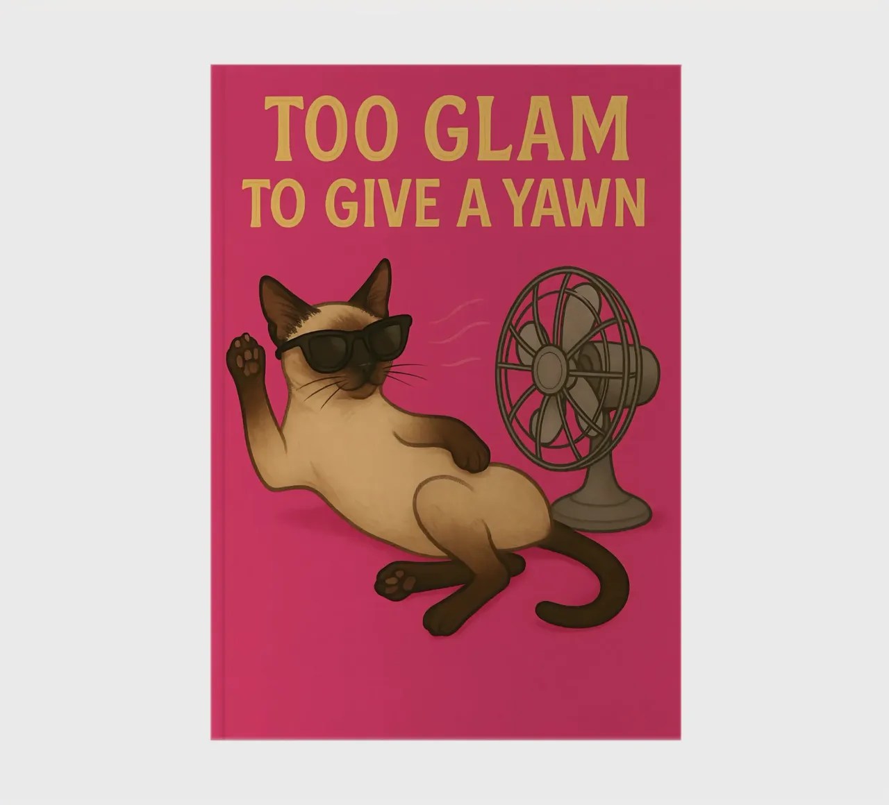 Funny Siamese Cat Meme notebook by Funny Humor Art