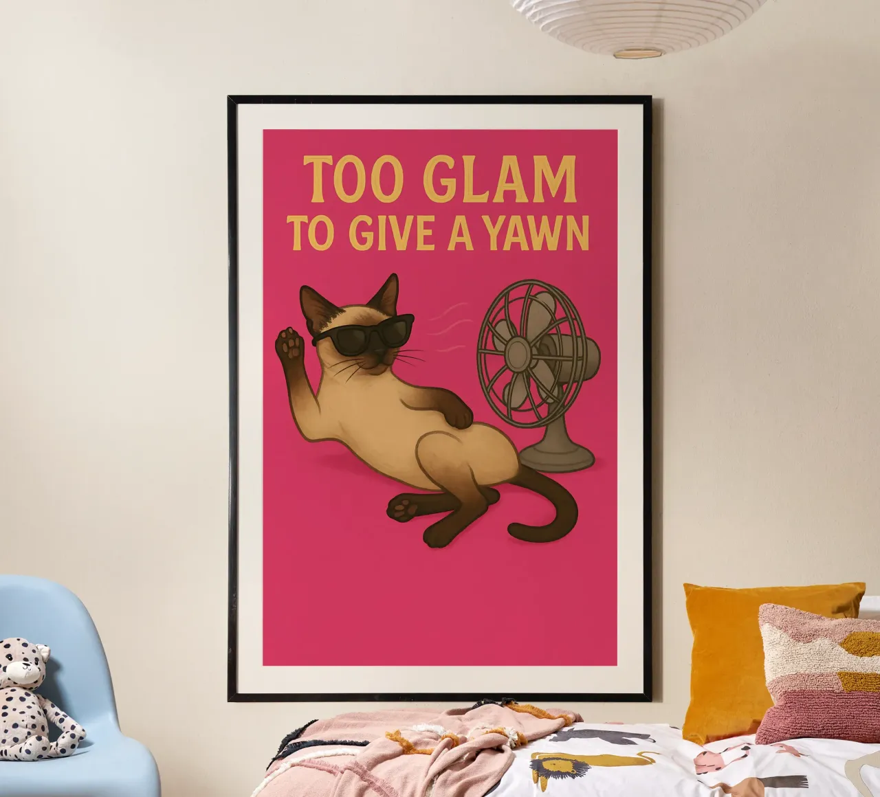 Funny Siamese Cat Meme carta hahnemühle da Funny Humor Art