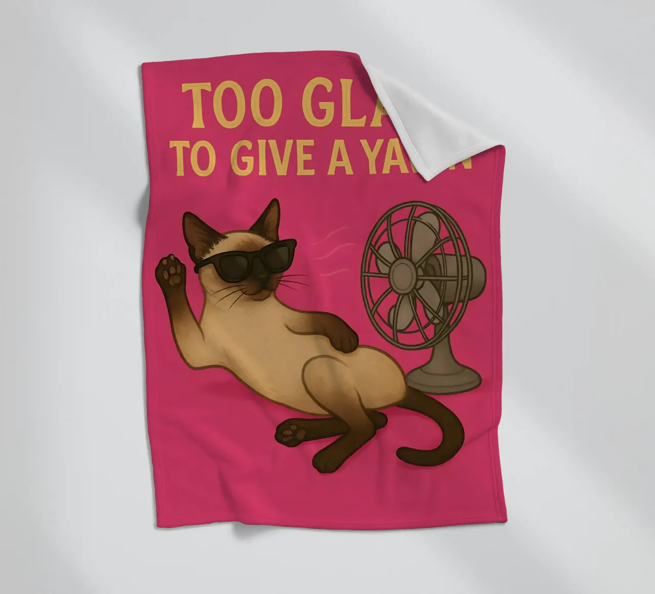 Funny Siamese Cat Meme coperta in pile da Funny Humor Art