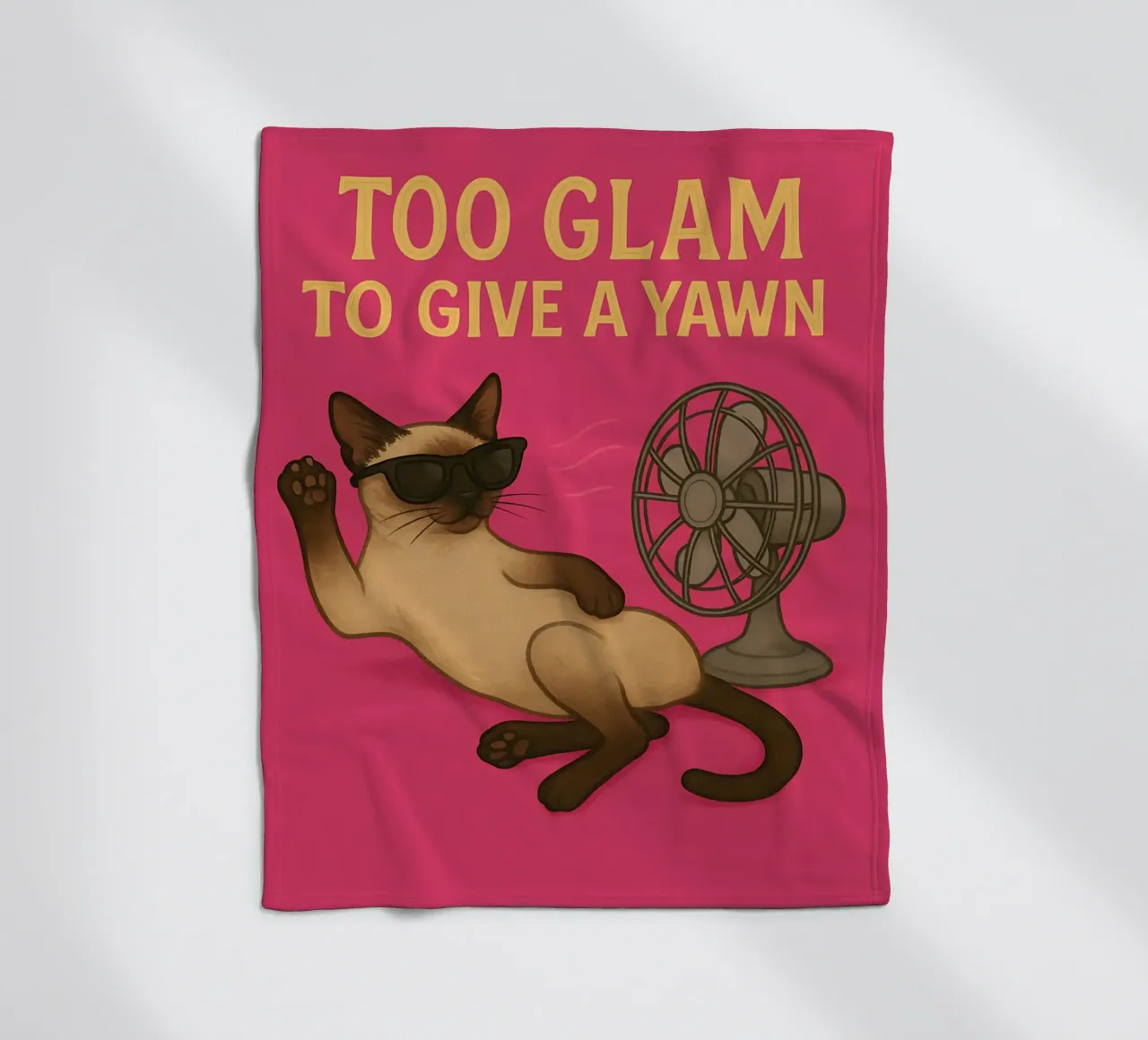 Funny Siamese Cat Meme coperta in pile da Funny Humor Art