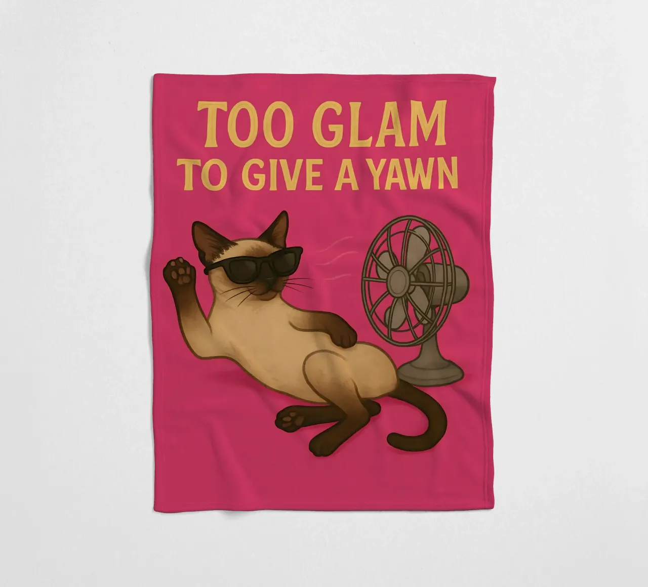 Funny Siamese Cat Meme coperta in pile da Funny Humor Art