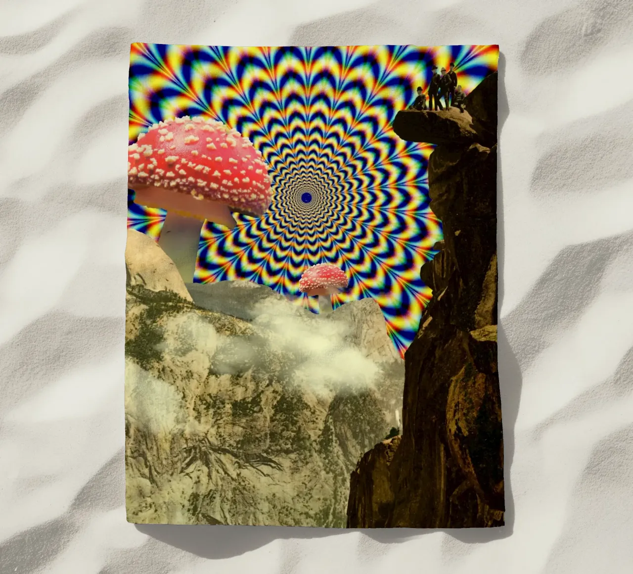 Psychedelic mountain telo mare da PicturaCollage