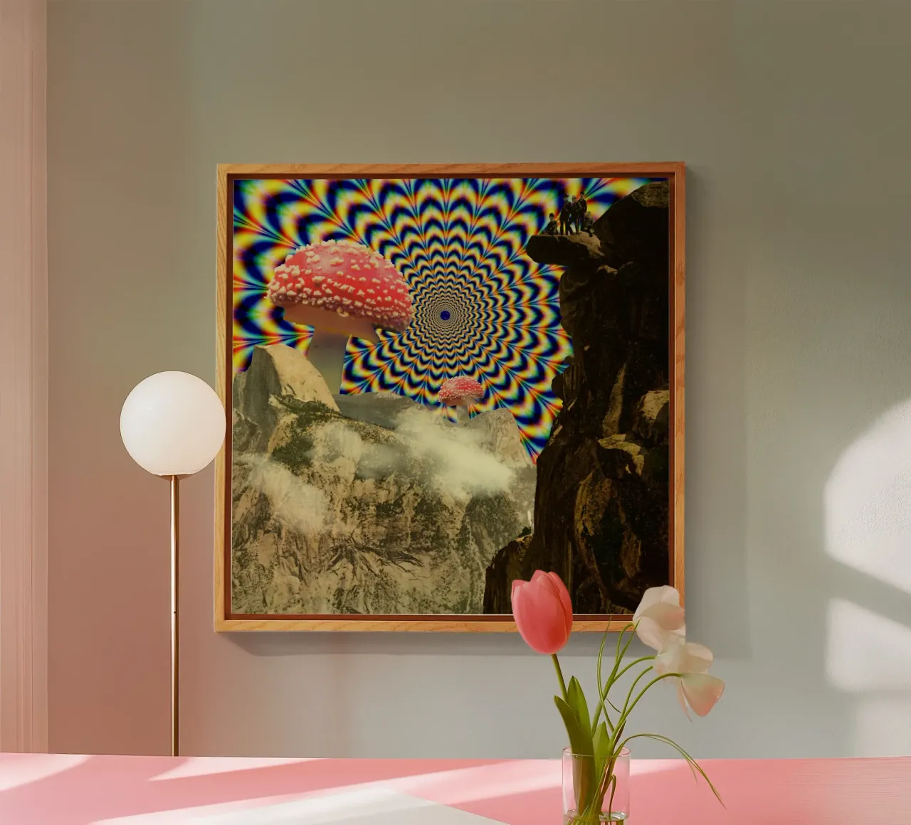 Psychedelic mountain plexiglass da PicturaCollage