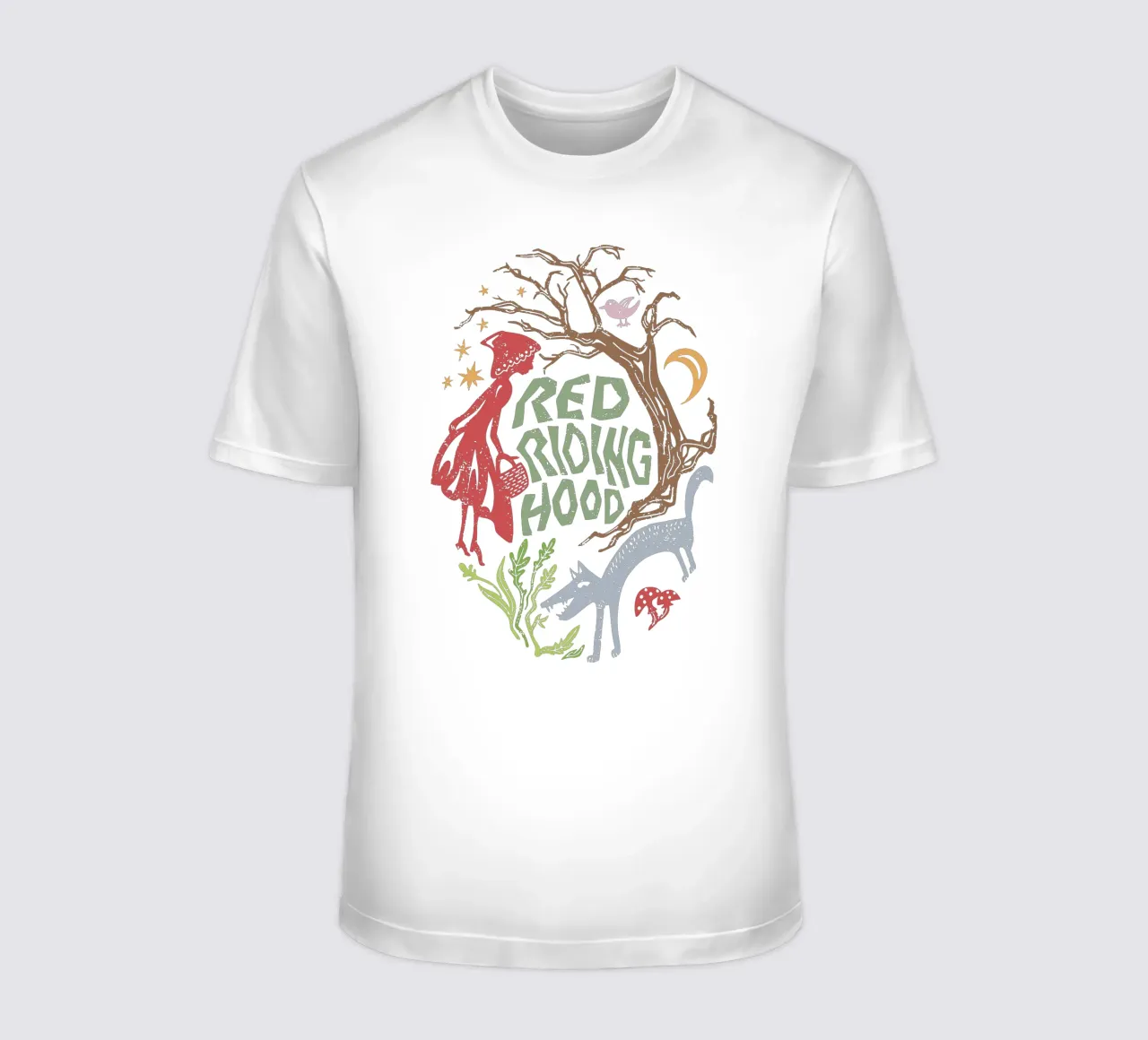 Red Riding Hood -Rotkäppchen Märchen T-Shirt von DYDesign