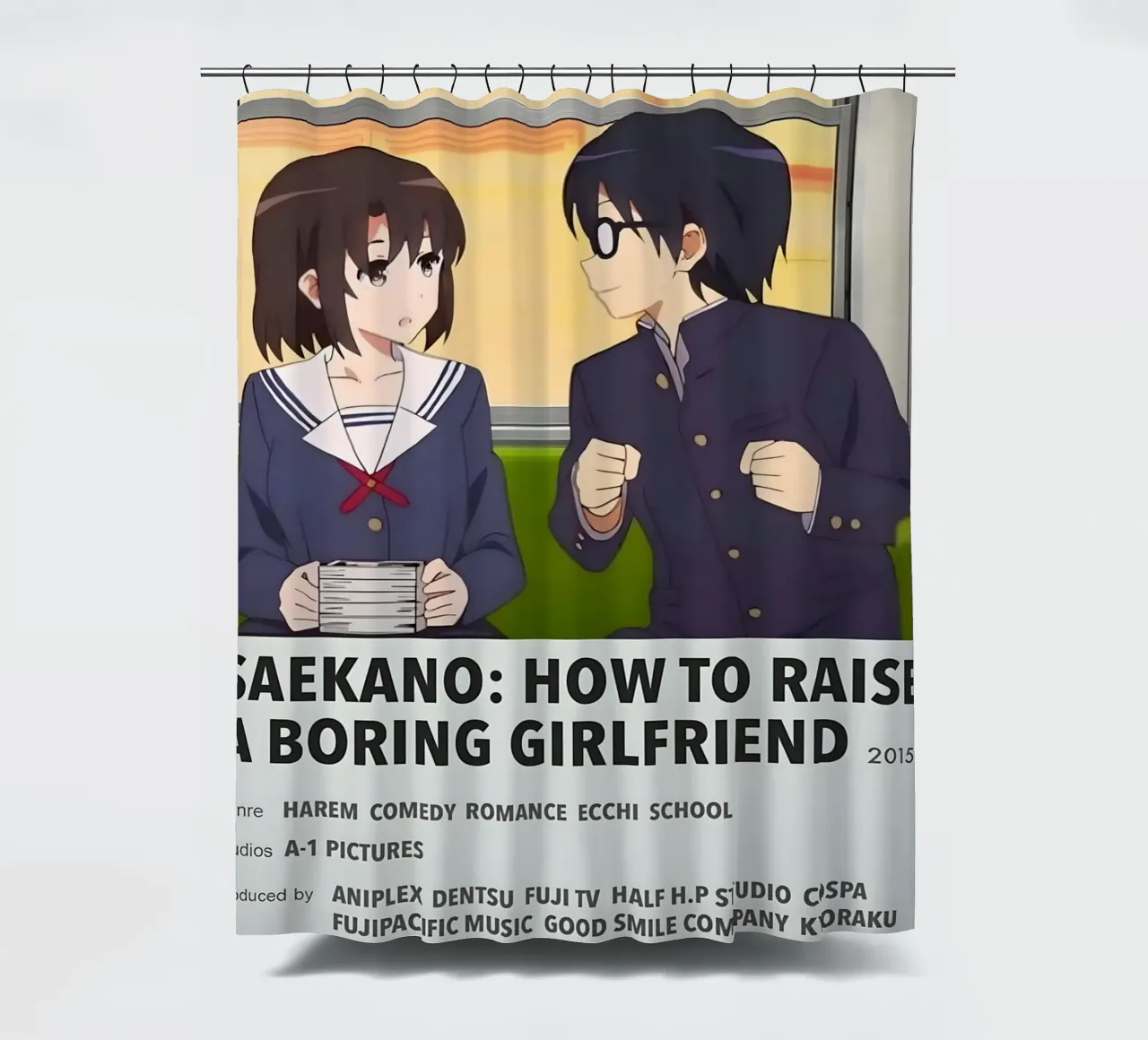 SAEKANO HOW TO RAISE A BORING GIRLFRIEND 2015 Duschvorhang von Totoya