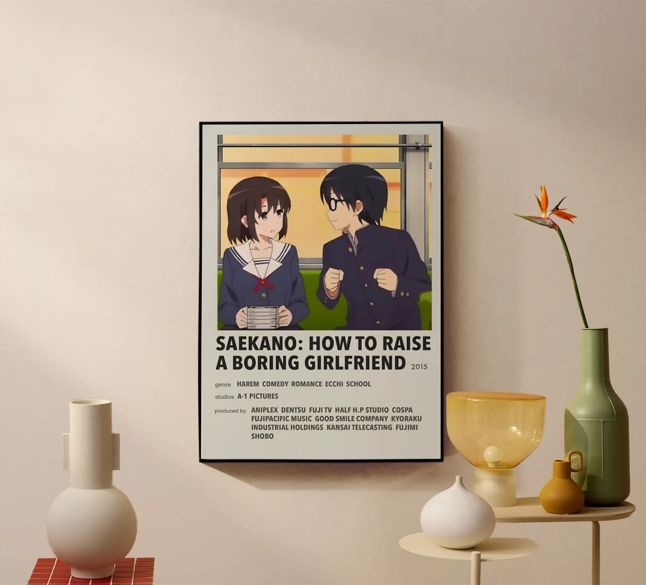 SAEKANO HOW TO RAISE A BORING GIRLFRIEND 2015 plexiglass da Totoya