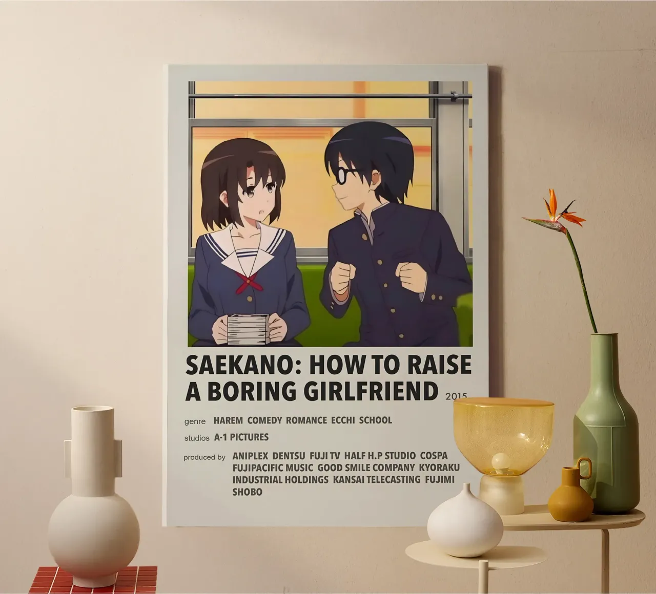 SAEKANO HOW TO RAISE A BORING GIRLFRIEND 2015 canvas by Totoya