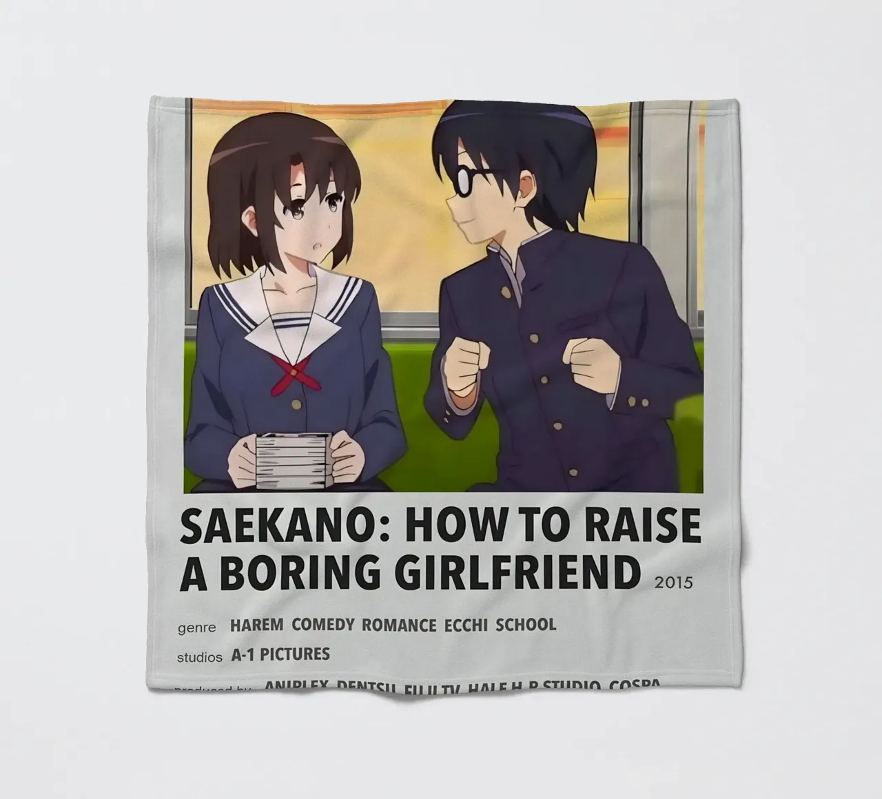 SAEKANO HOW TO RAISE A BORING GIRLFRIEND 2015 coperta in pile da Totoya