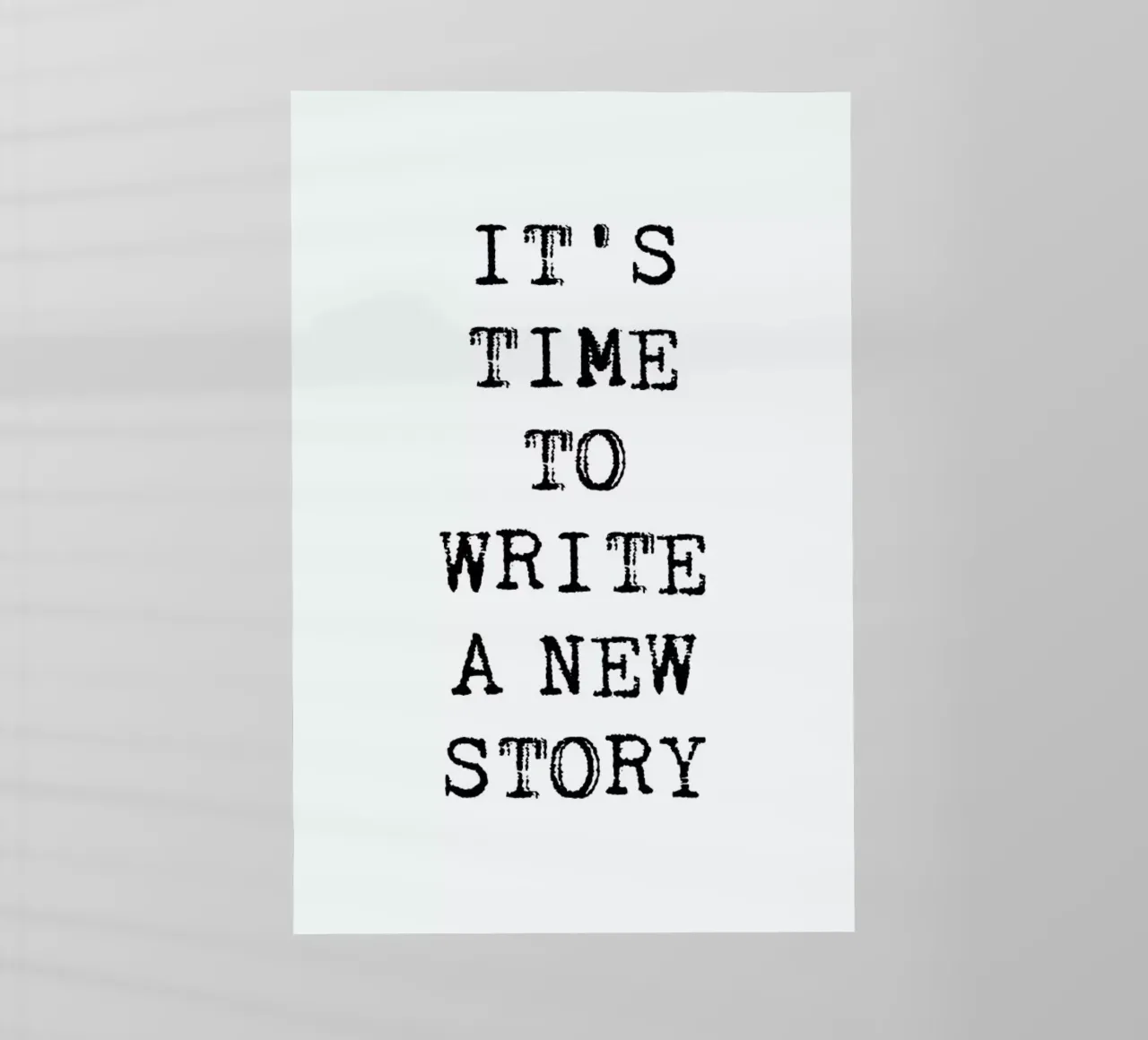 Write a New Story pellicola backlit da Studio One