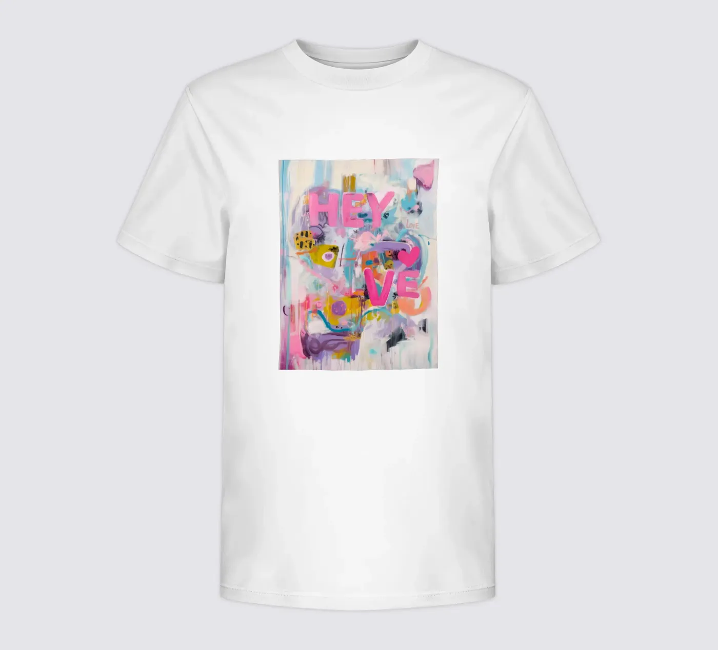 Popart Hey Love t-shirt bambini da Carinaprint