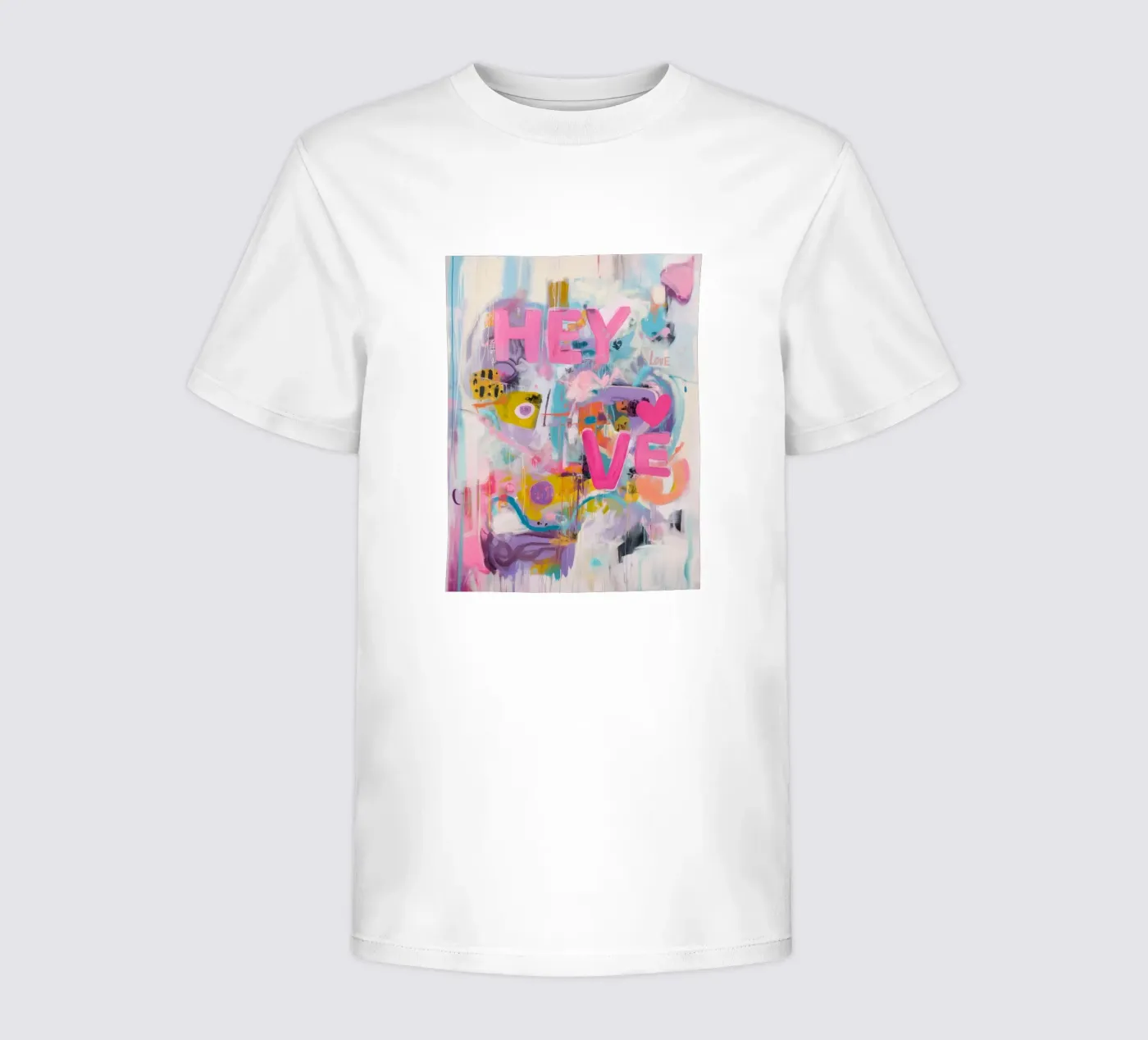 Popart Hey Love t-shirt bambini da Carinaprint