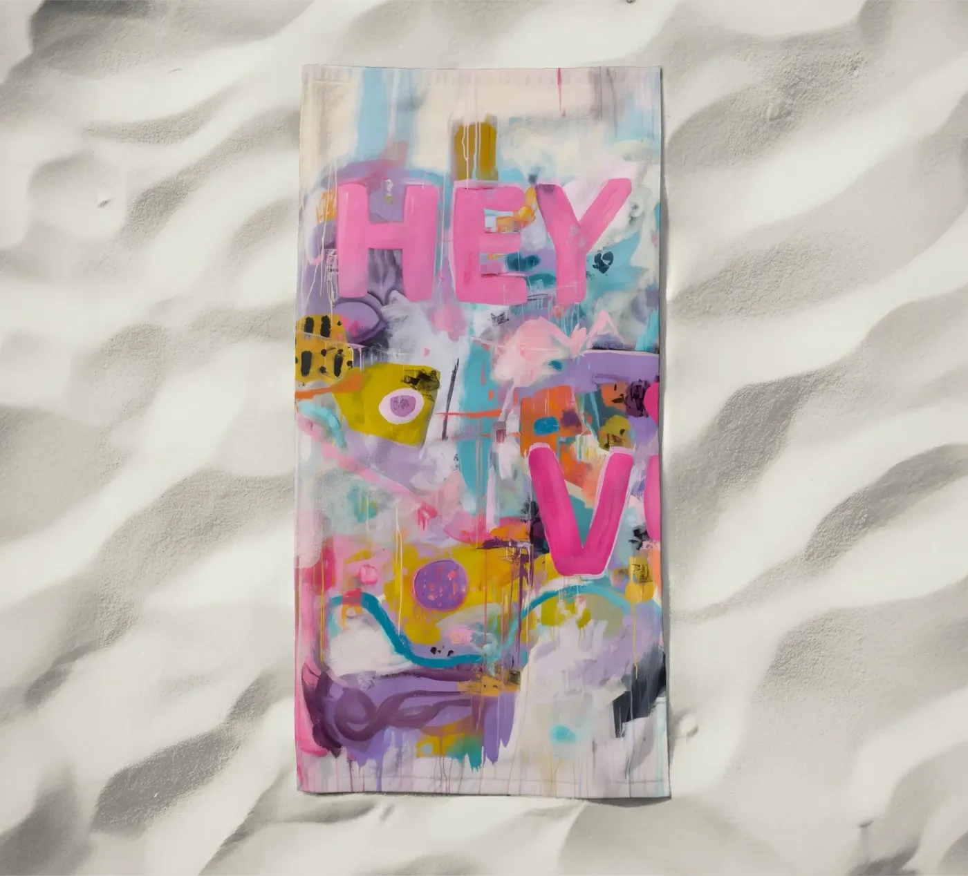 Popart Hey Love telo mare da Carinaprint