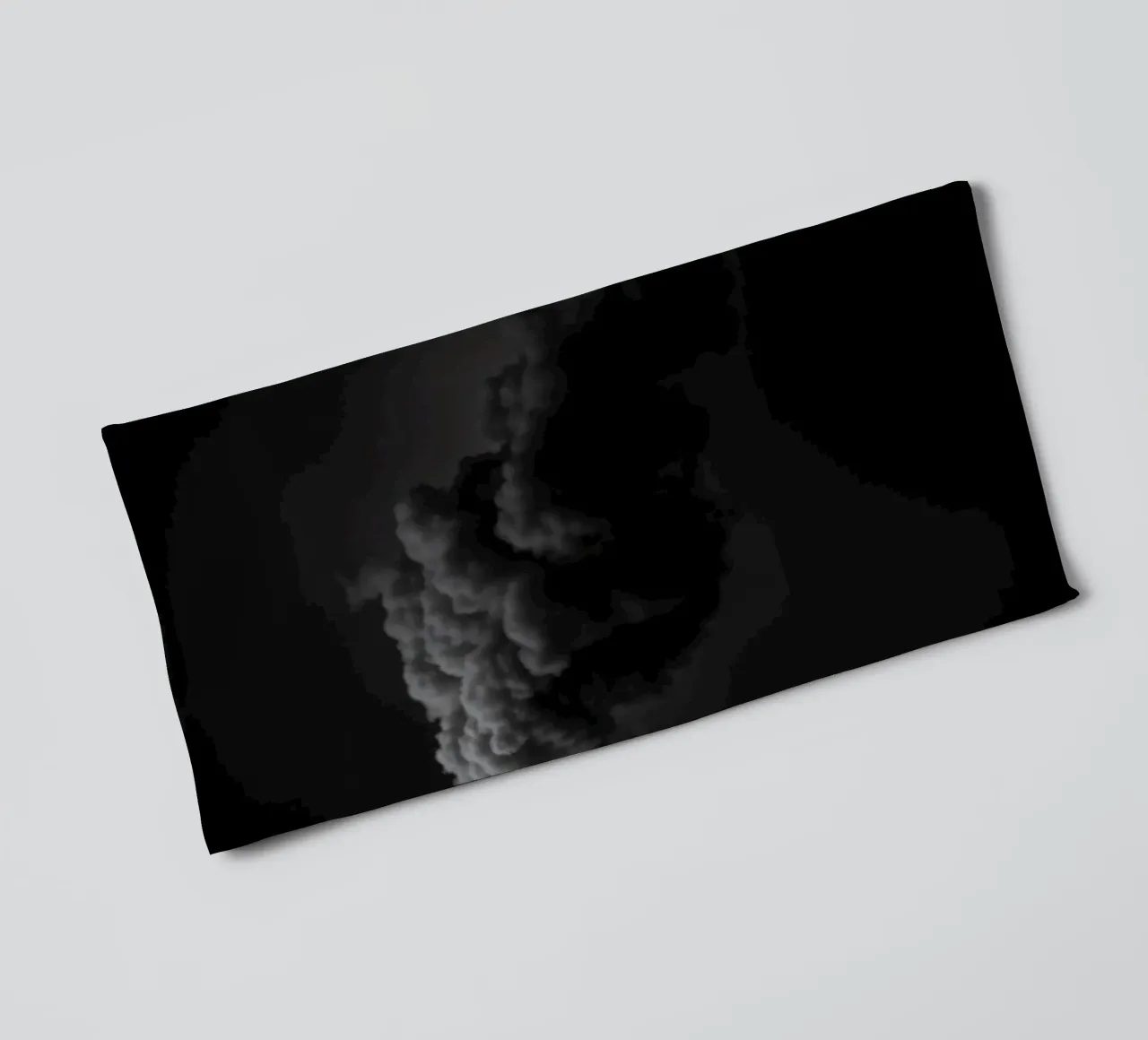 Dark, swirling cloud formation against a muted background towel by DesignDoodle