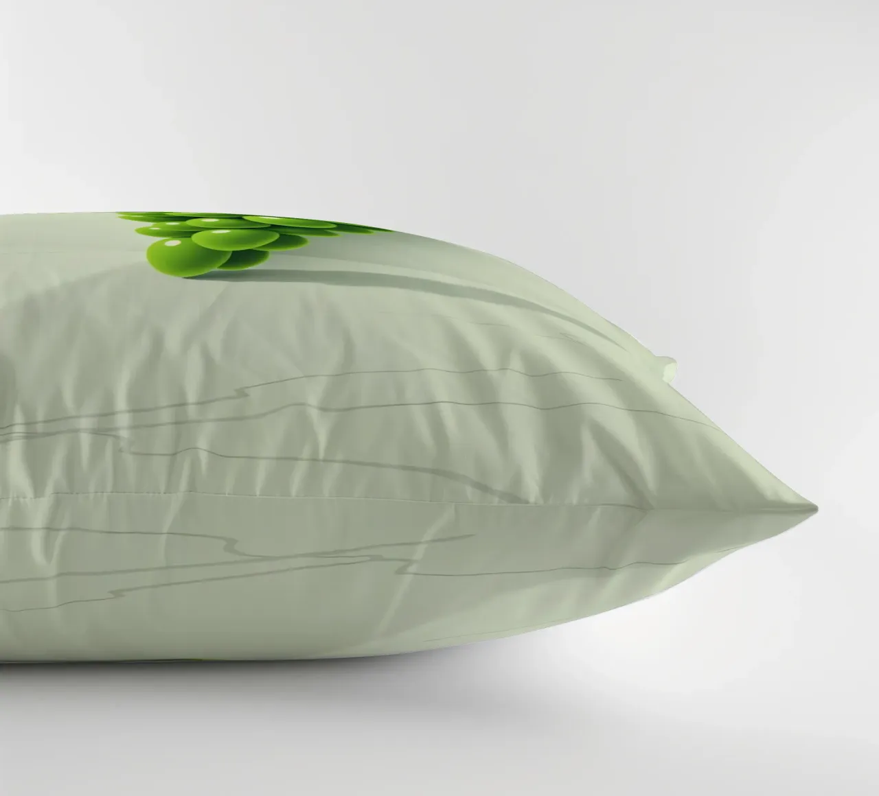 Un grappolo d'uva verde proietta ombre morbide cuscino da DesignDoodle