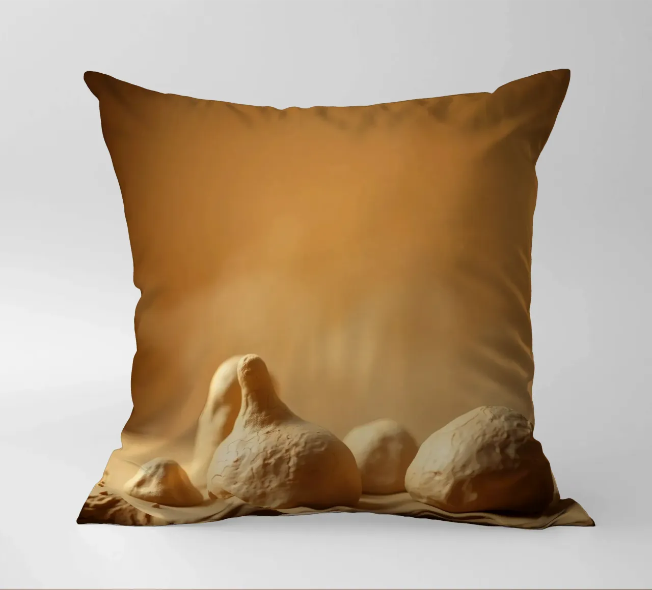 Le sculture in argilla presentano forme e texture uniche cuscino da DesignDoodle