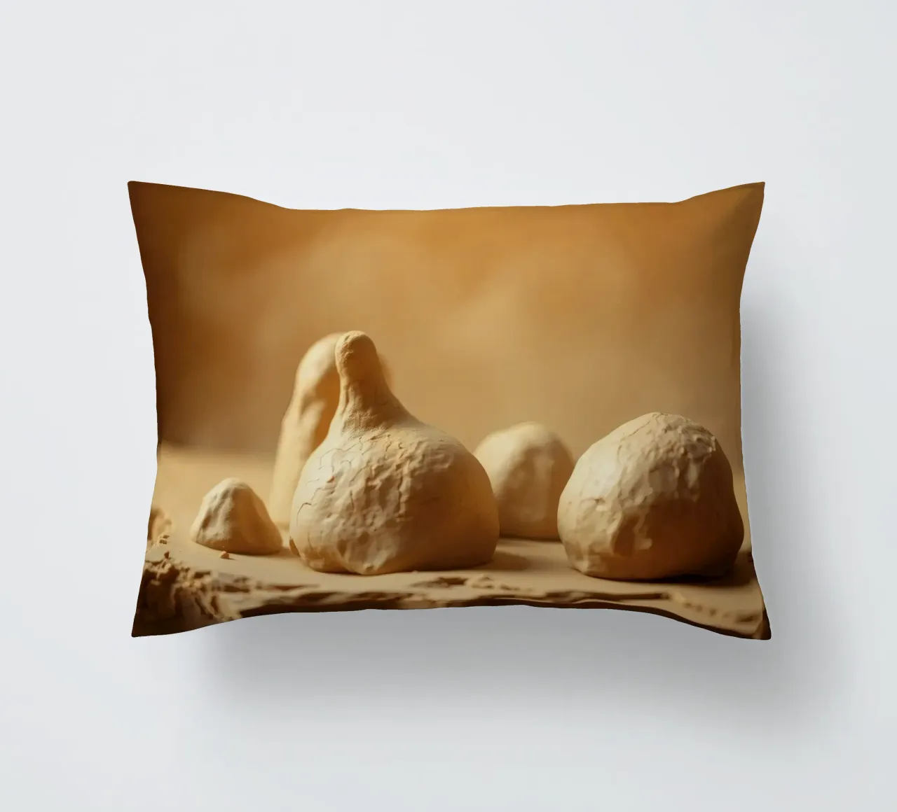 Le sculture in argilla presentano forme e texture uniche cuscino da DesignDoodle