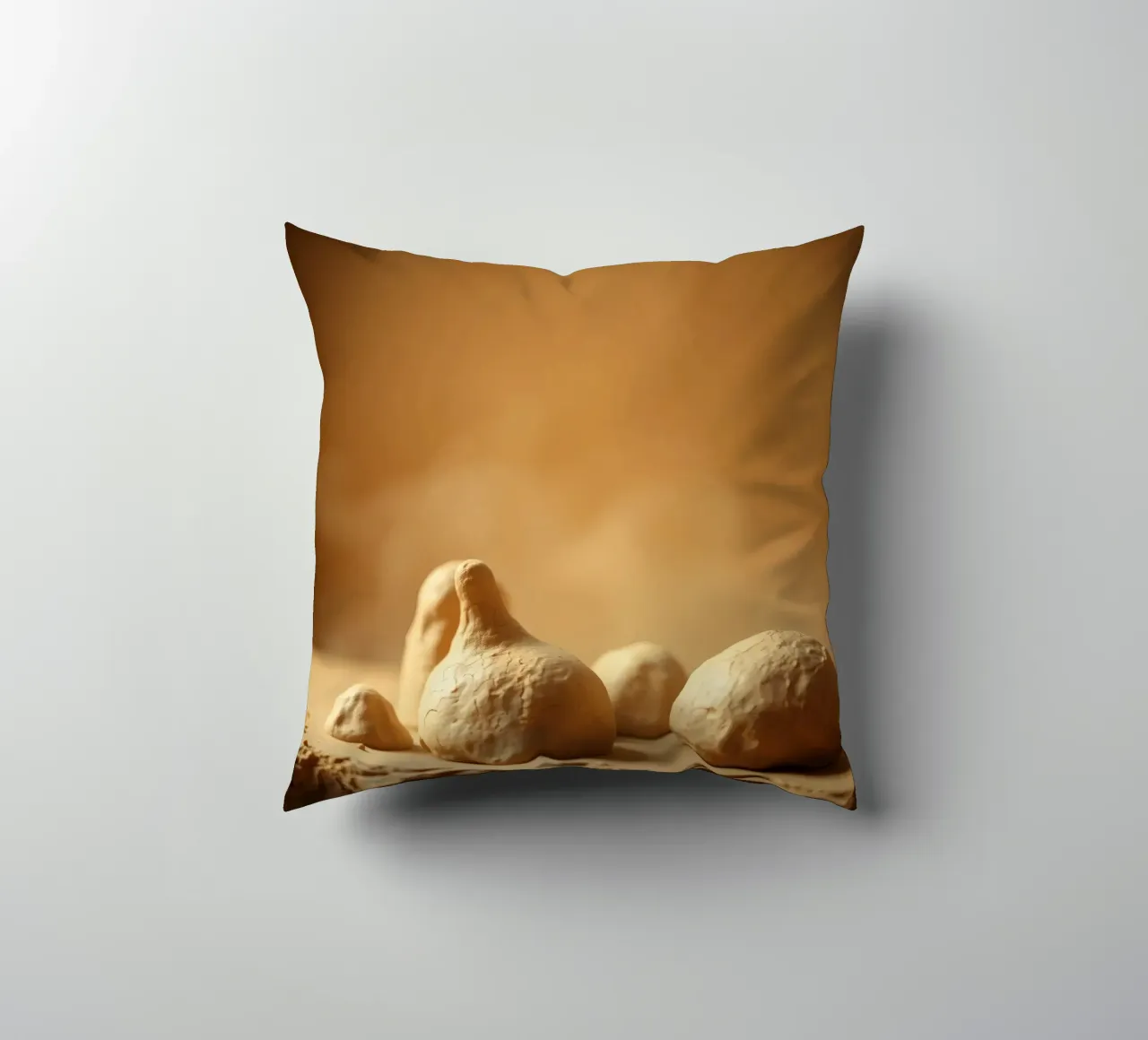 Le sculture in argilla presentano forme e texture uniche cuscino da DesignDoodle