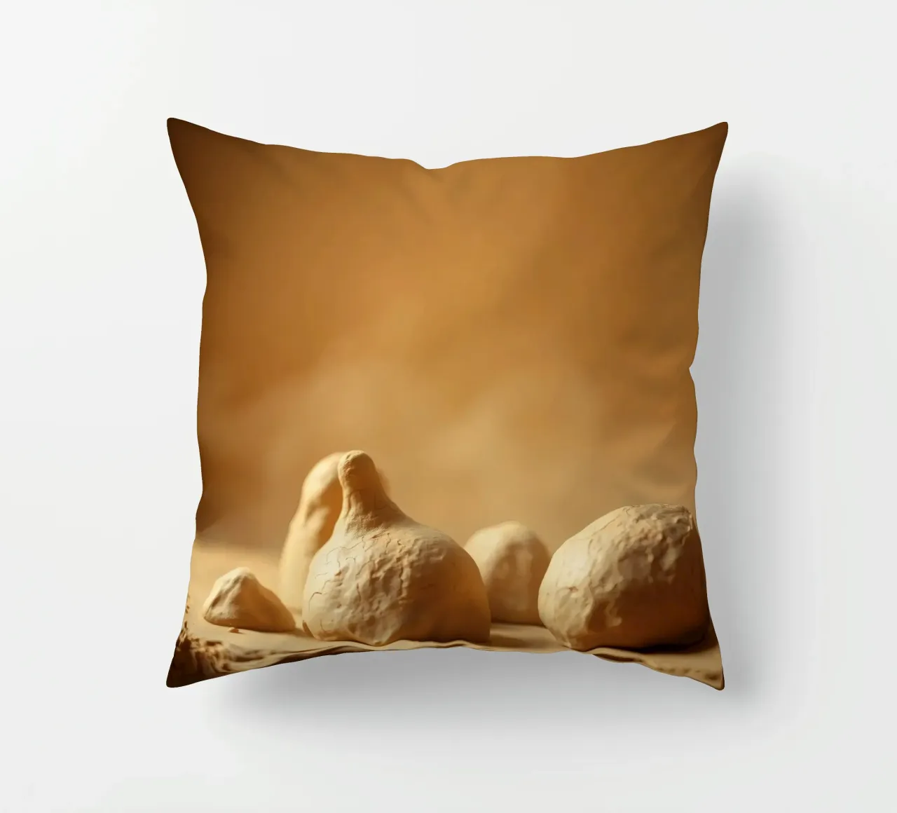 Le sculture in argilla presentano forme e texture uniche cuscino da DesignDoodle