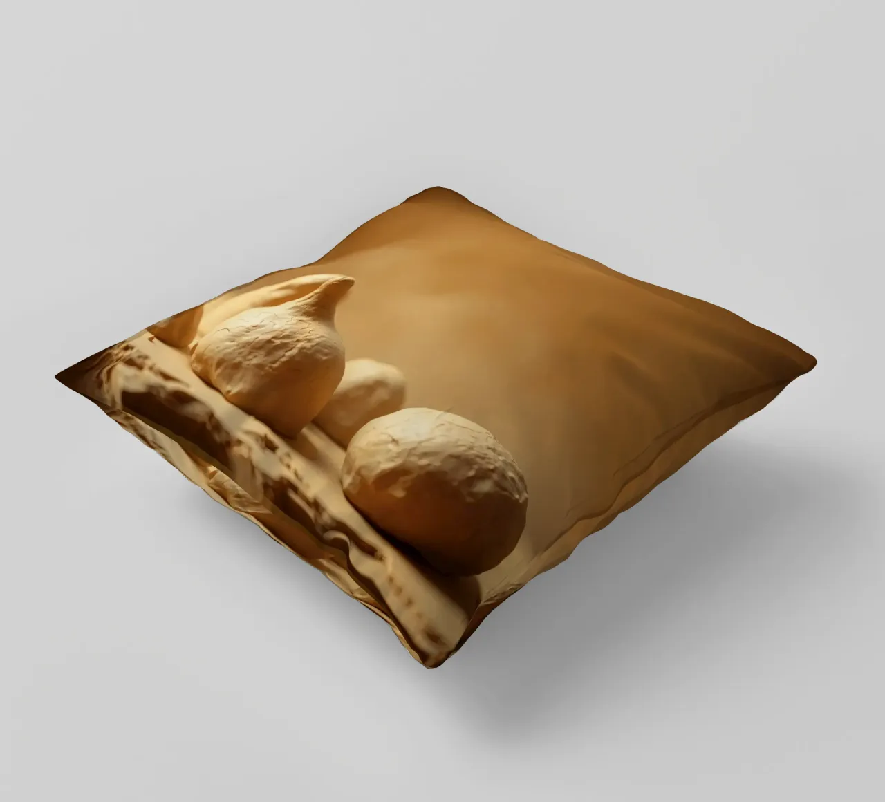 Le sculture in argilla presentano forme e texture uniche cuscino da DesignDoodle