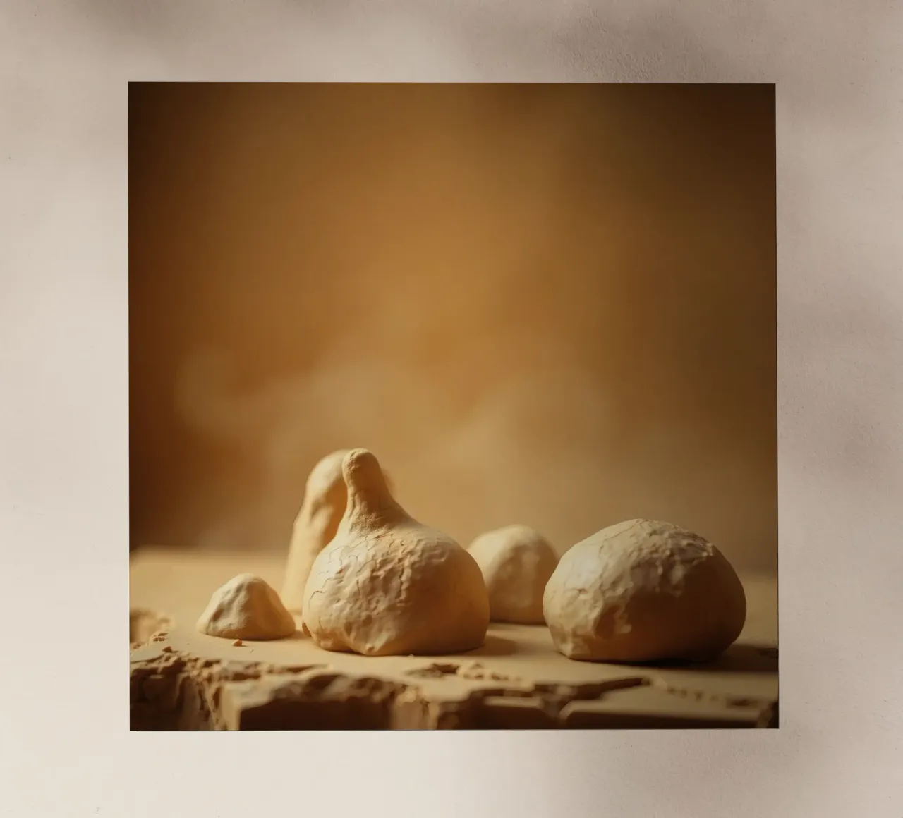 Le sculture in argilla presentano forme e texture uniche pellicola backlit da DesignDoodle