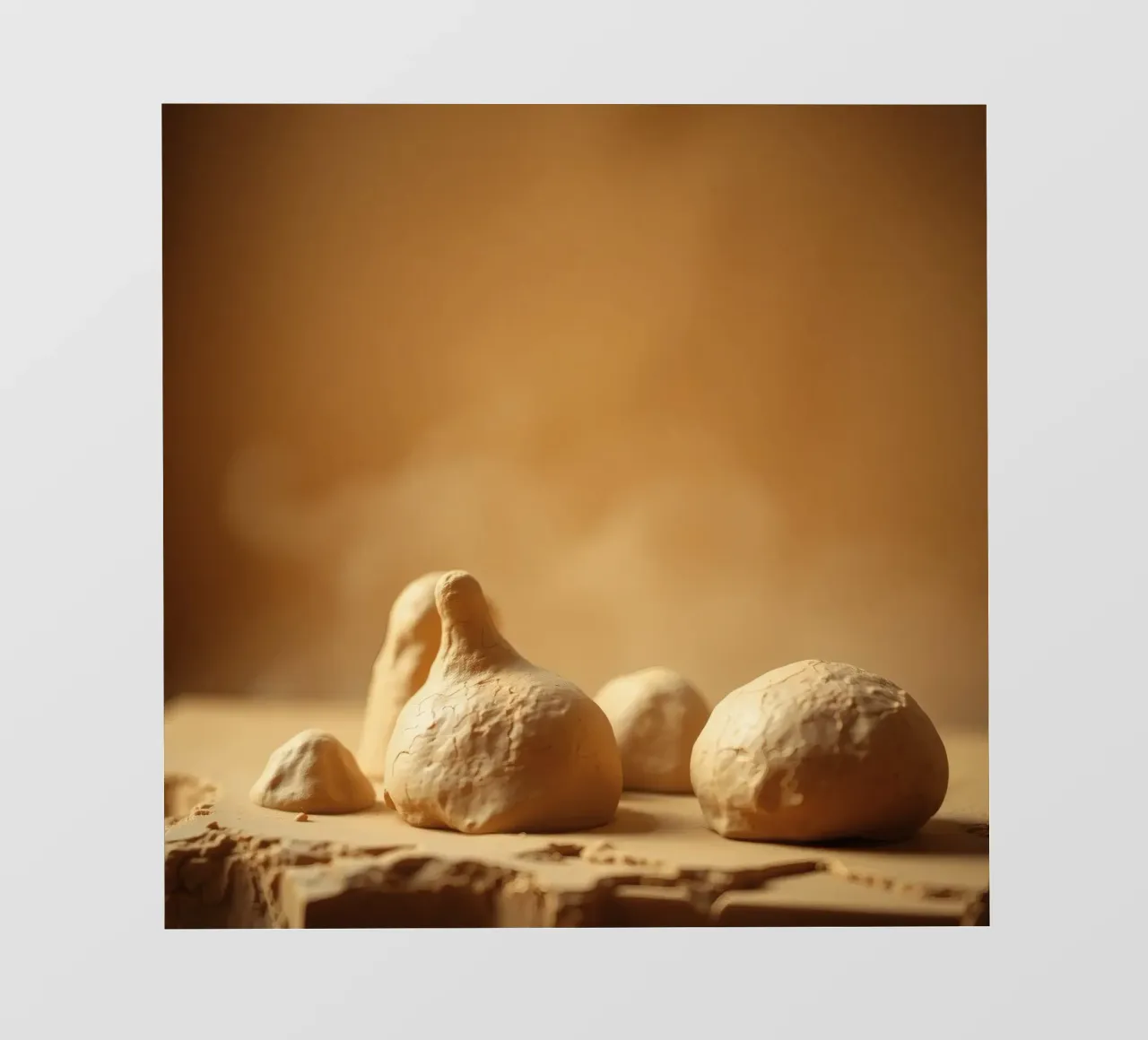 Le sculture in argilla presentano forme e texture uniche pellicola backlit da DesignDoodle