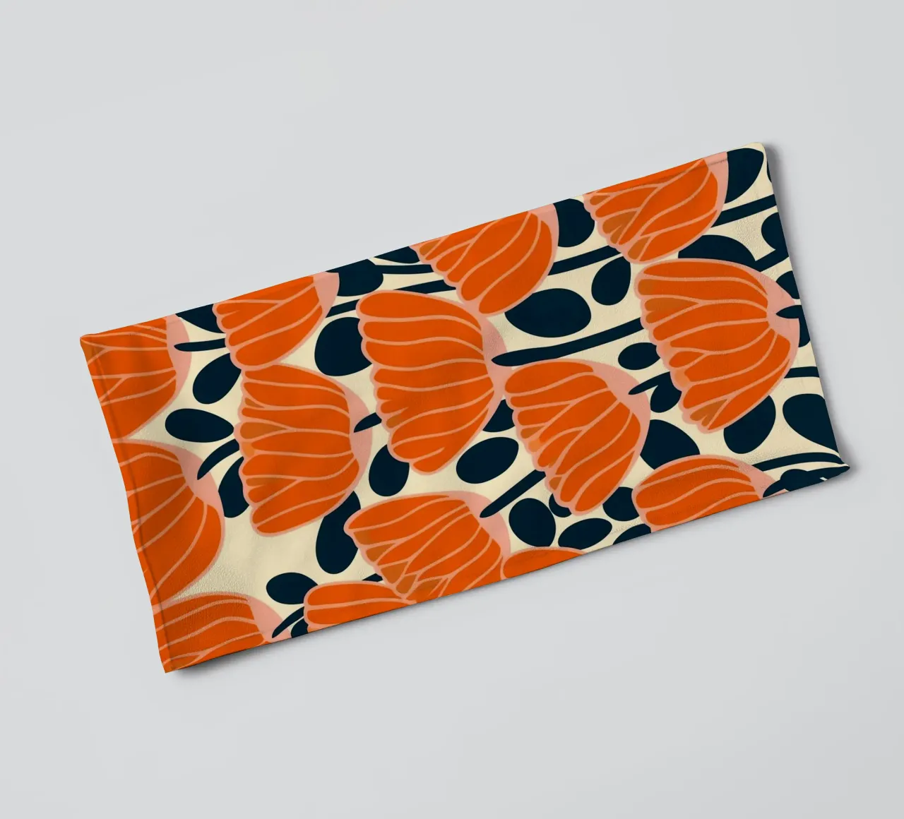 Midcentury Revival Poppie  Pattern asciugamano da bagno da Autofocus