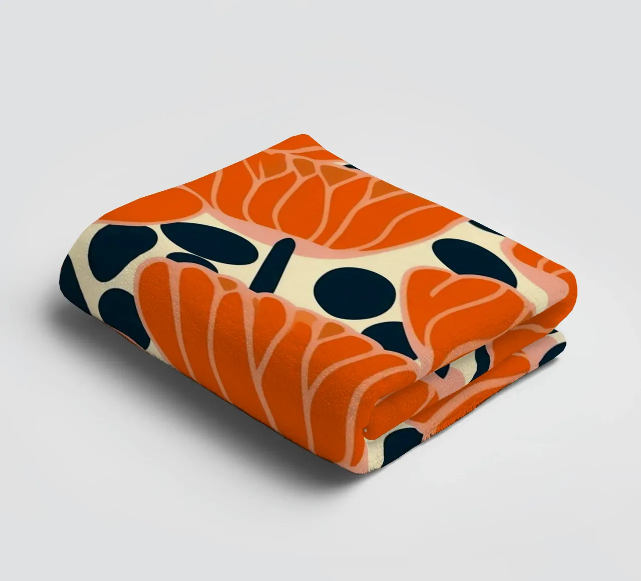 Midcentury Revival Poppie  Pattern asciugamano da bagno da Autofocus