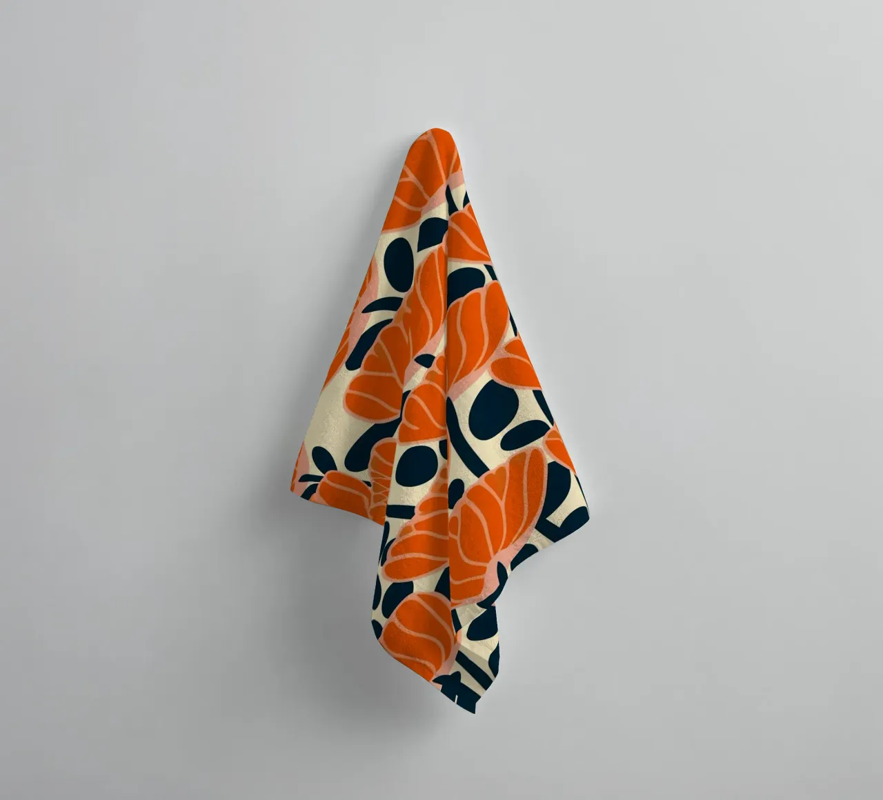Midcentury Revival Poppie  Pattern asciugamano da bagno da Autofocus