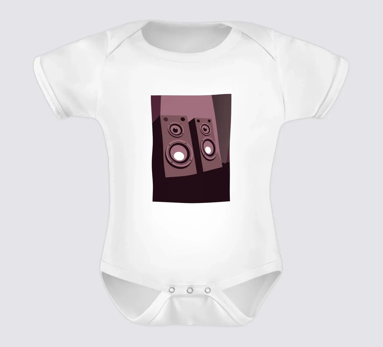 Speaker Music short-sleeve baby romper by MUSIC EDITION