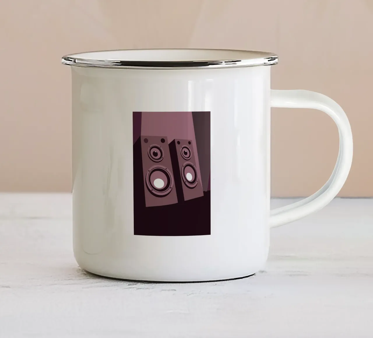 Musica per altoparlanti tazza in smalto da MUSIC EDITION