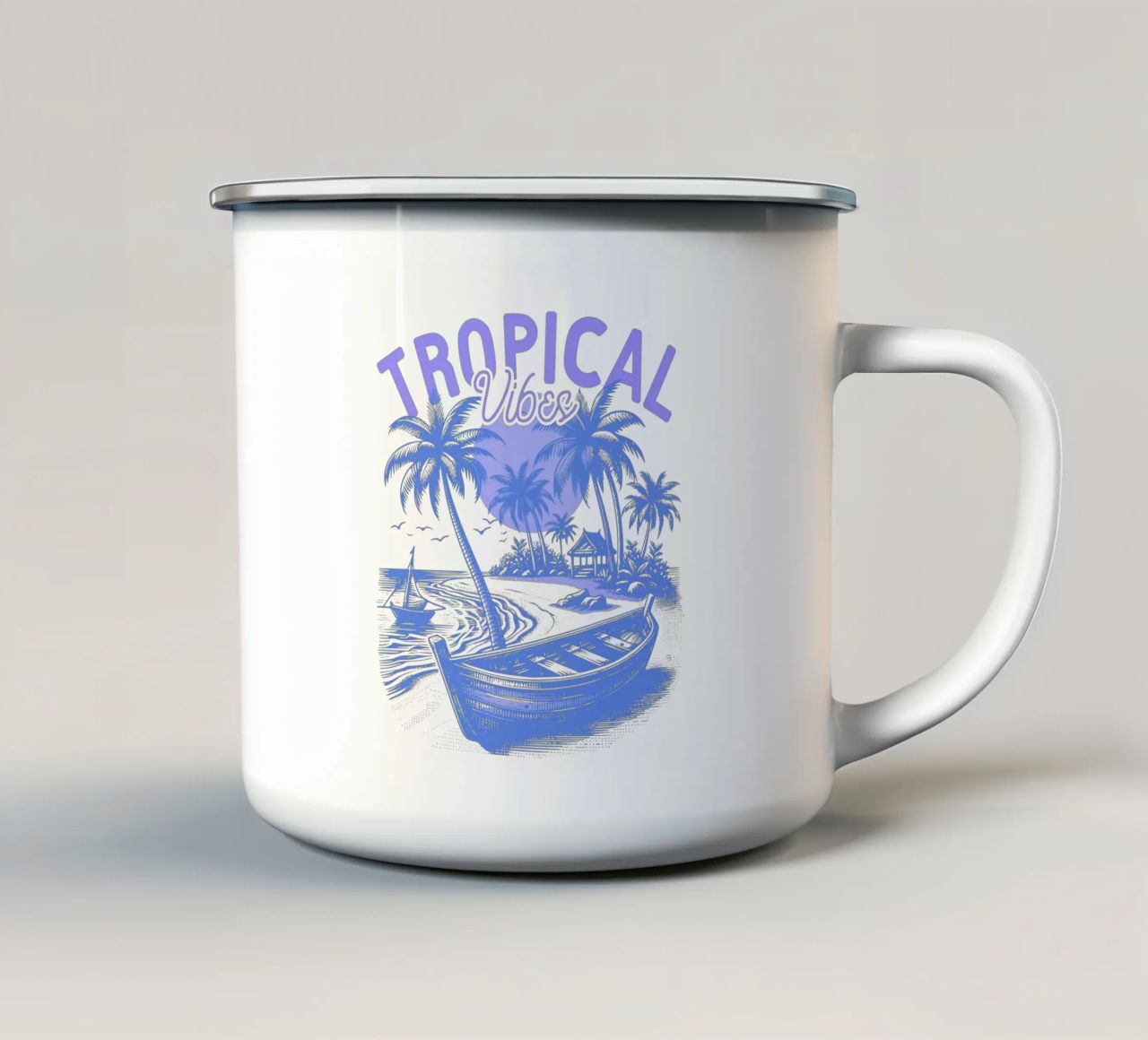 Tropical Vibes tazza in smalto da Kt10 Designs