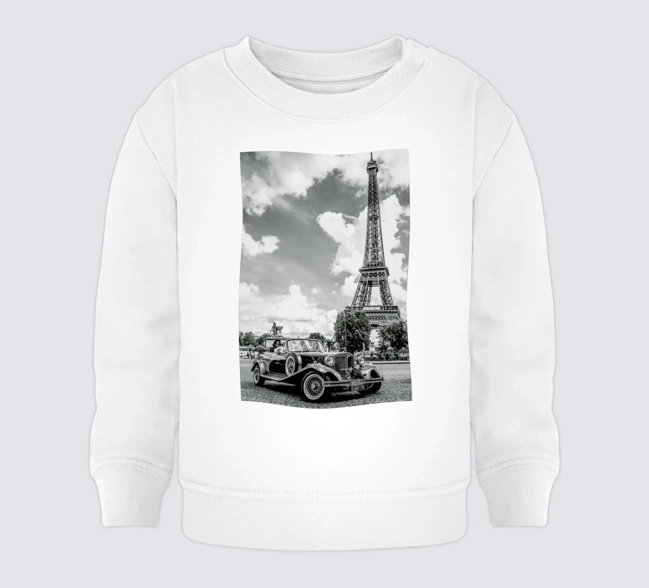 Vintage Car & Eiffel felpa neonato da Magdalena Martin Photography