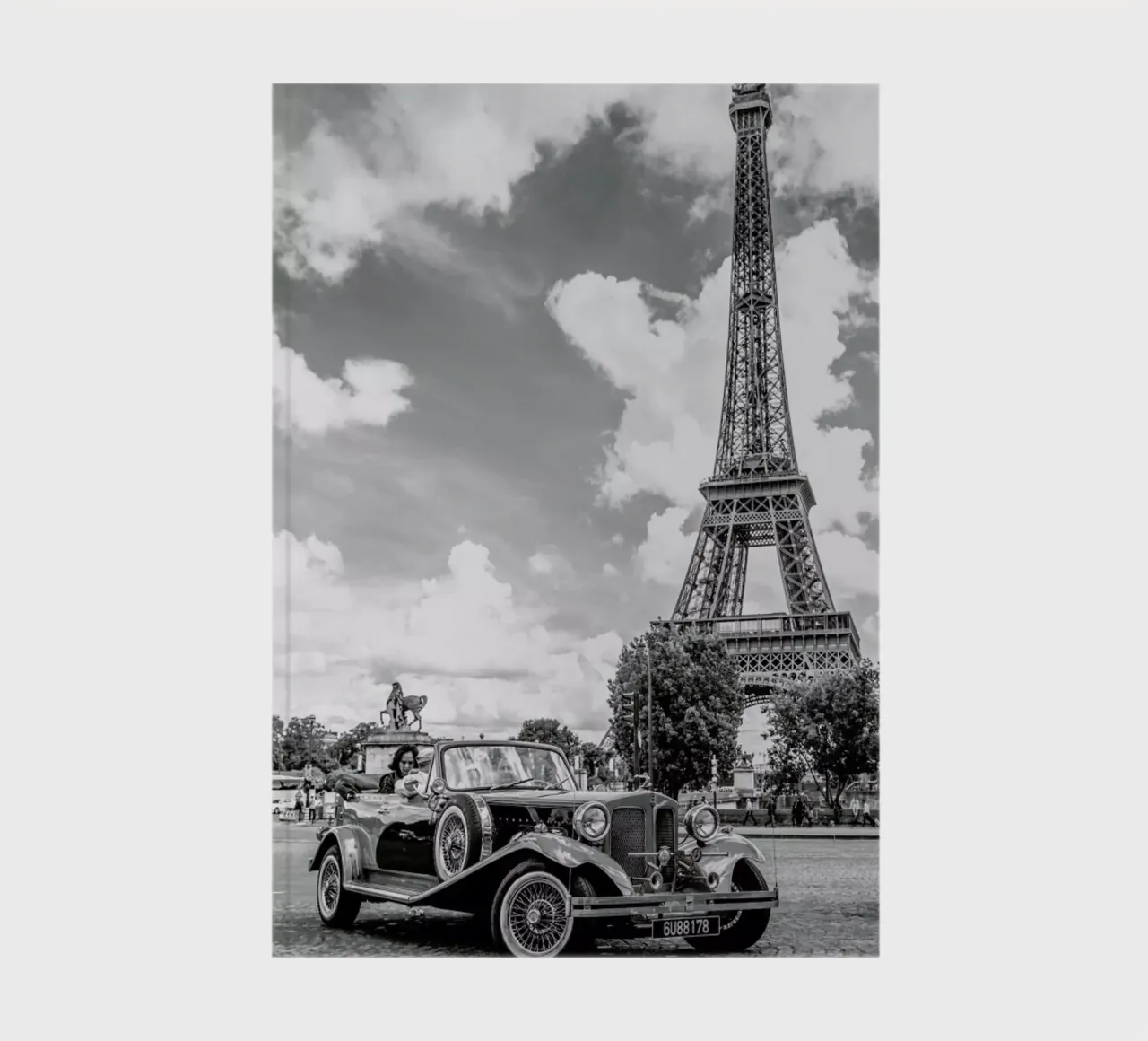 Vintage Car & Eiffel notebook by Magdalena Martin Photography