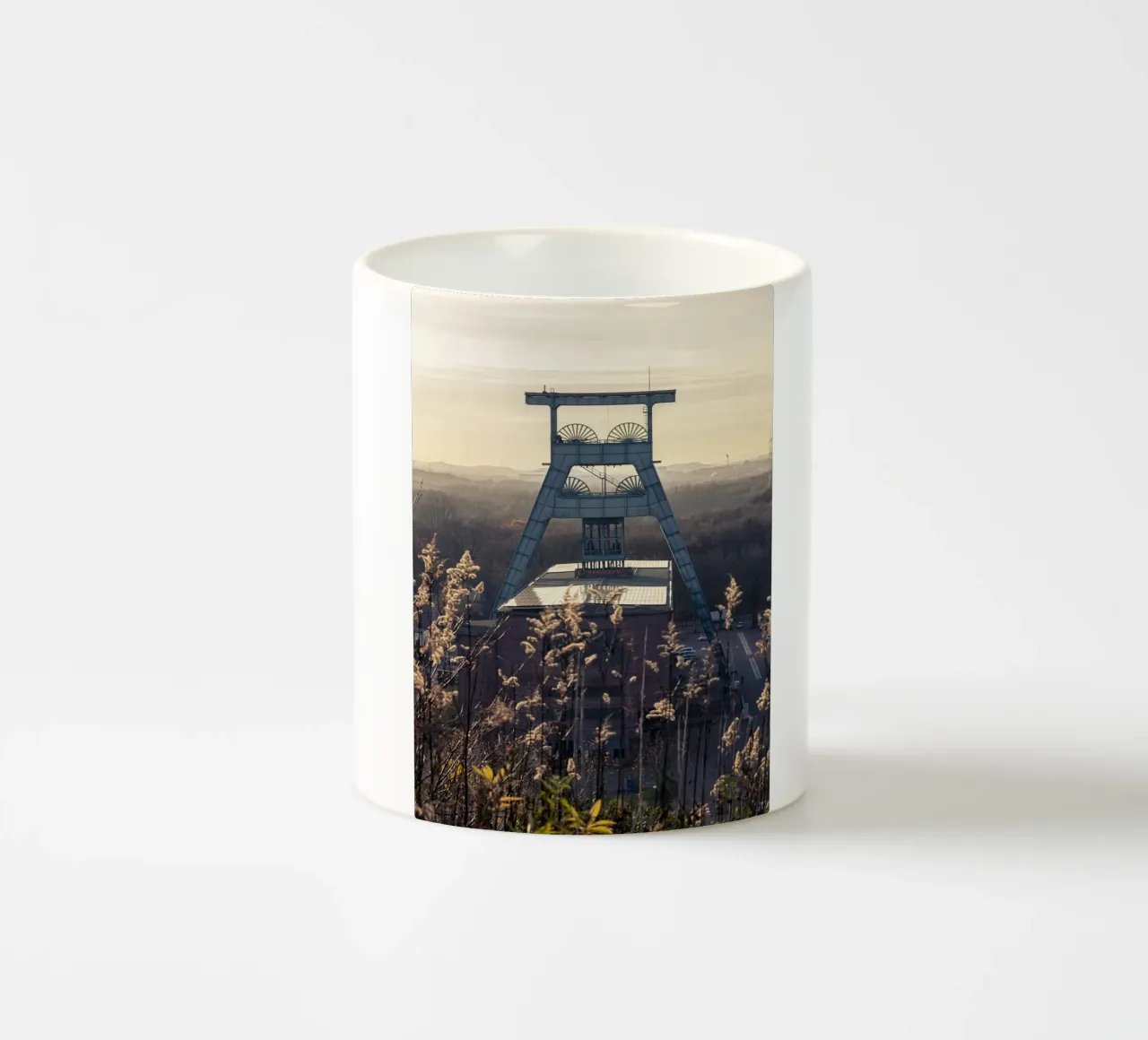 Torre di avvolgimento della miniera di Ewald tazza in ceramica da Ruhrgebietsansichten