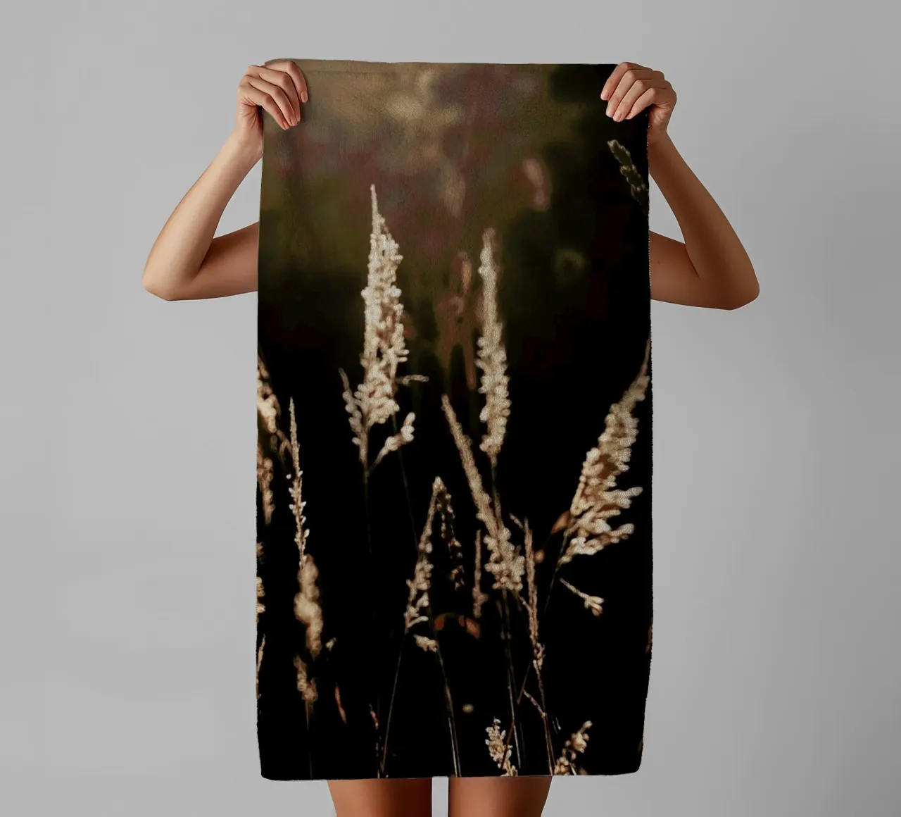 Golden Light 2 towel by Ingrid Beddoes