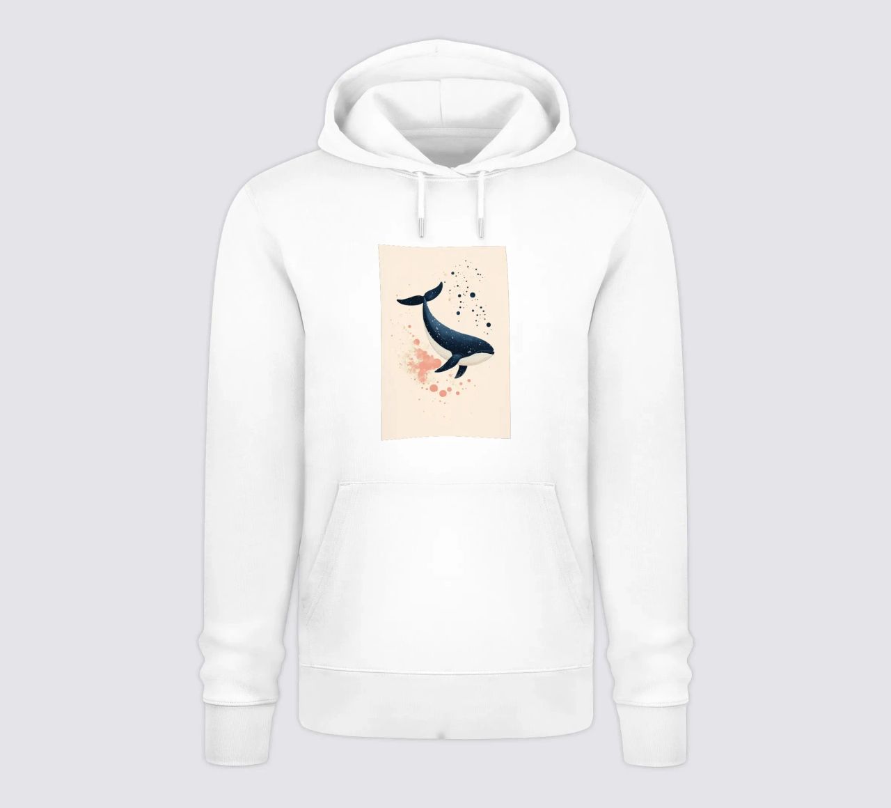 Balena in alto mare felpa con cappuccio da DreamPixel