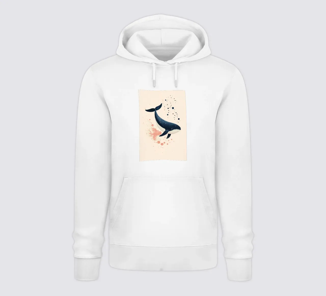 Balena in alto mare felpa con cappuccio da DreamPixel