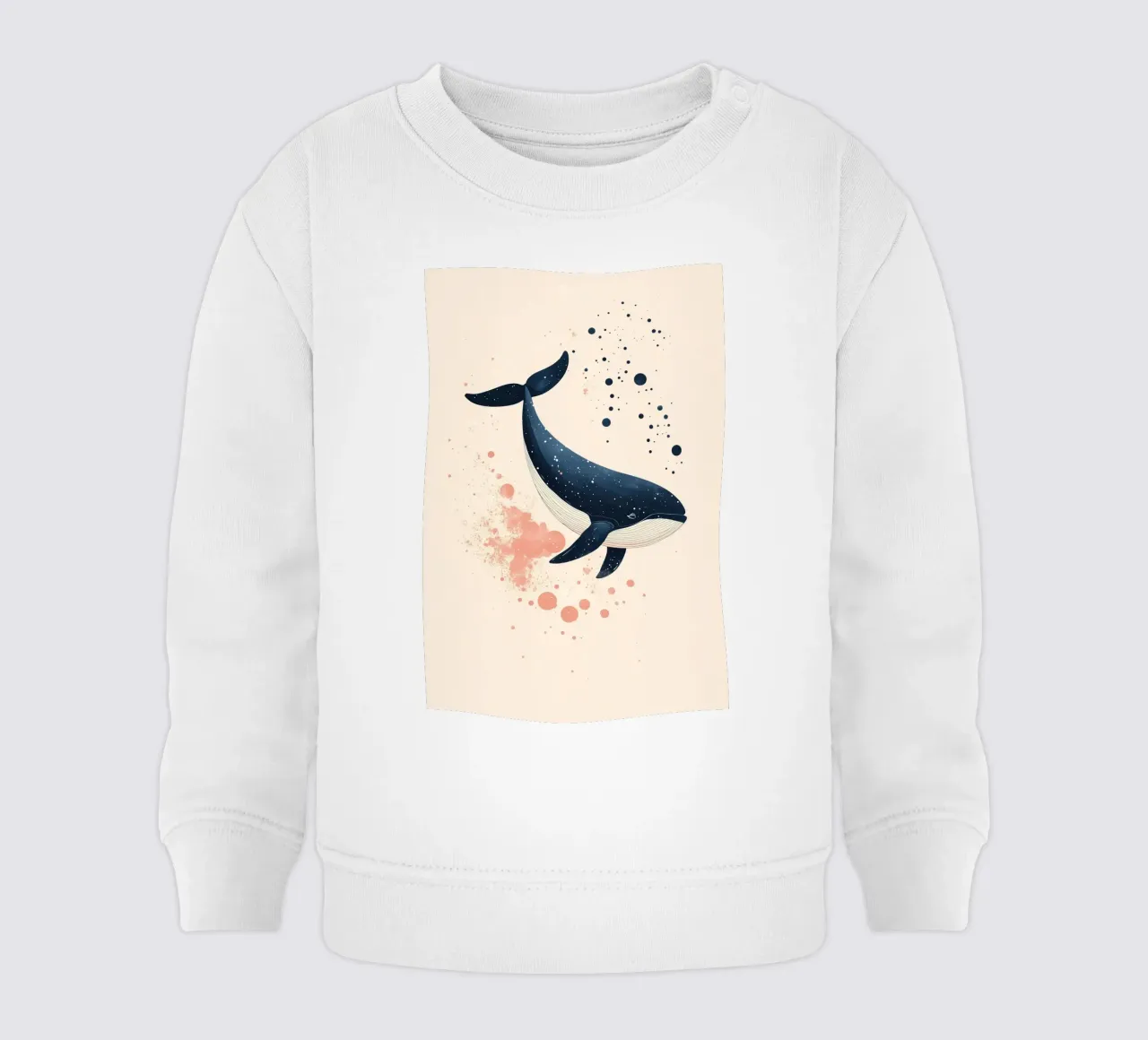 Balena in alto mare felpa neonato da DreamPixel