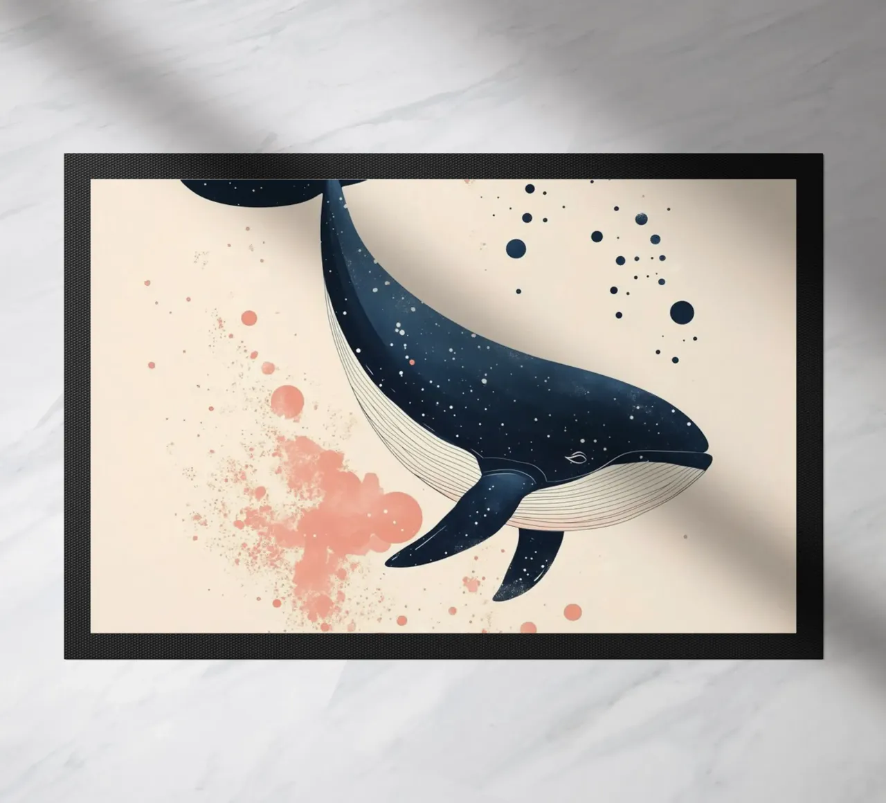 Ballena en alta mar felpudo de DreamPixel