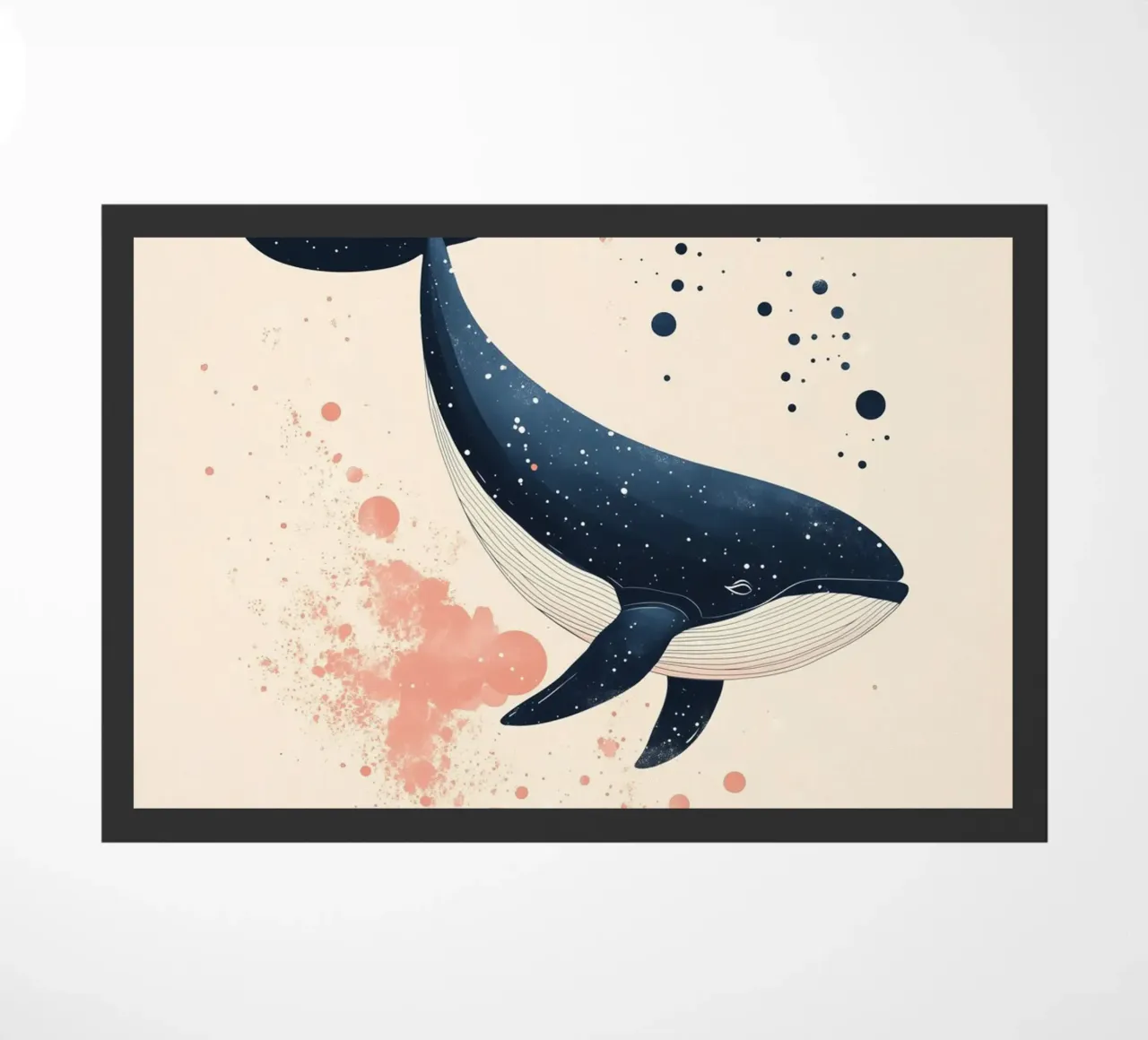 Ballena en alta mar felpudo de DreamPixel