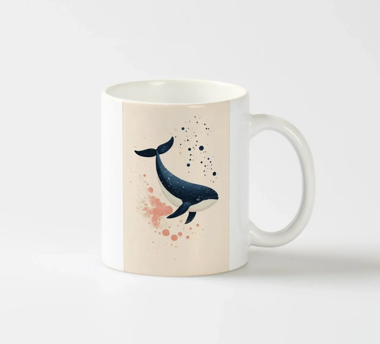 Wal in tiefer See Keramik Tasse von DreamPixel