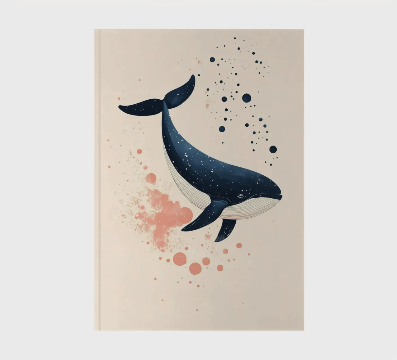 Whale in deep sea notebook by DreamPixel