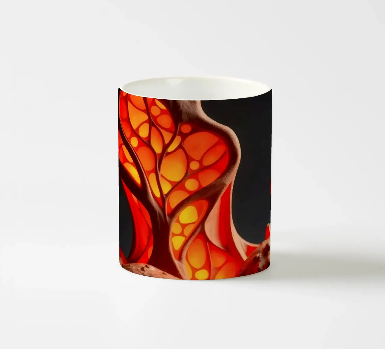 Lampe unique en céramique fabriquée à la main, au design organique et à l'aspect chaleureux. mug en céramique de DesignDoodle