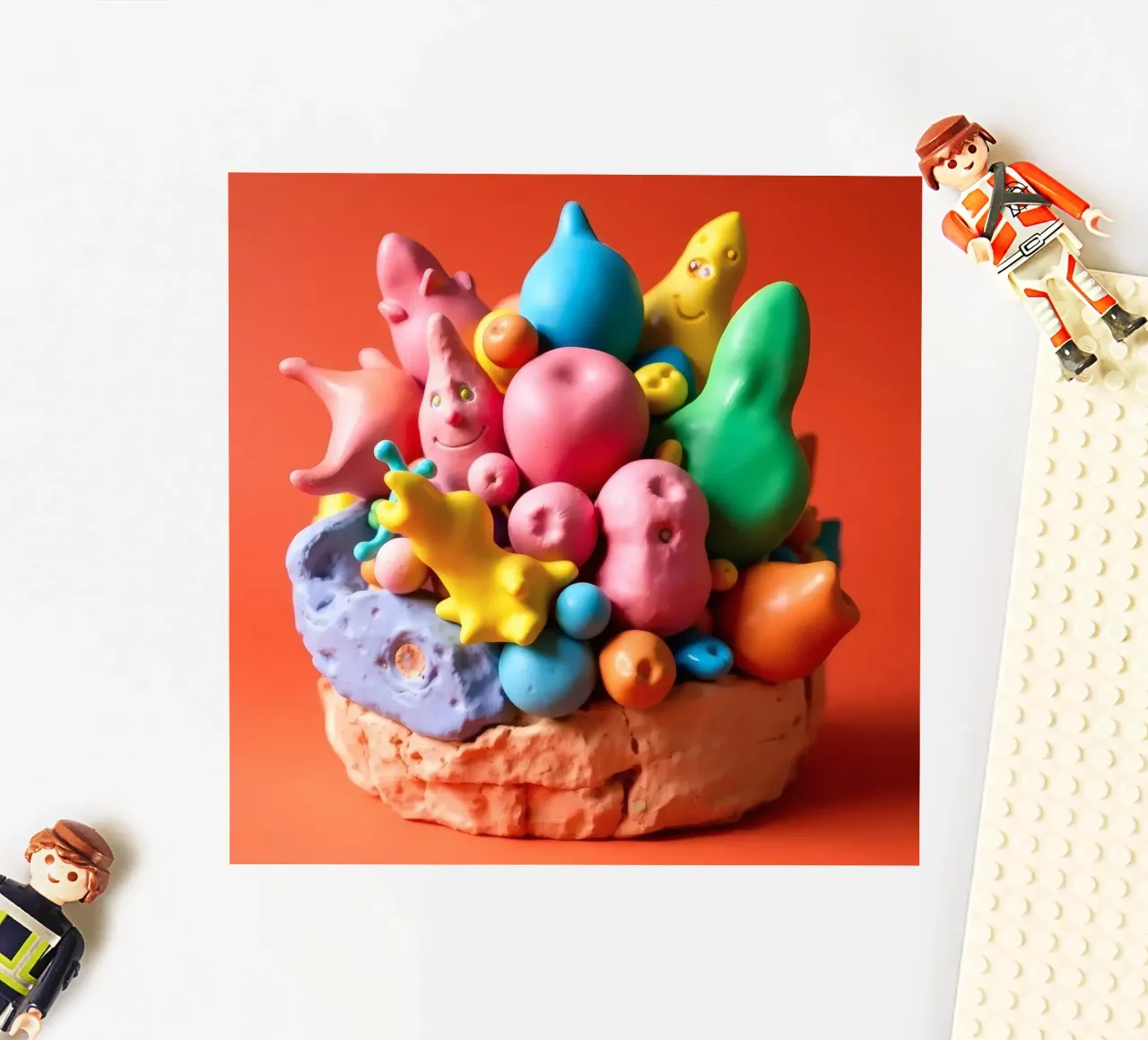 Buntes Sortiment an spielerischen Formen und Figuren Sticker von DesignDoodle