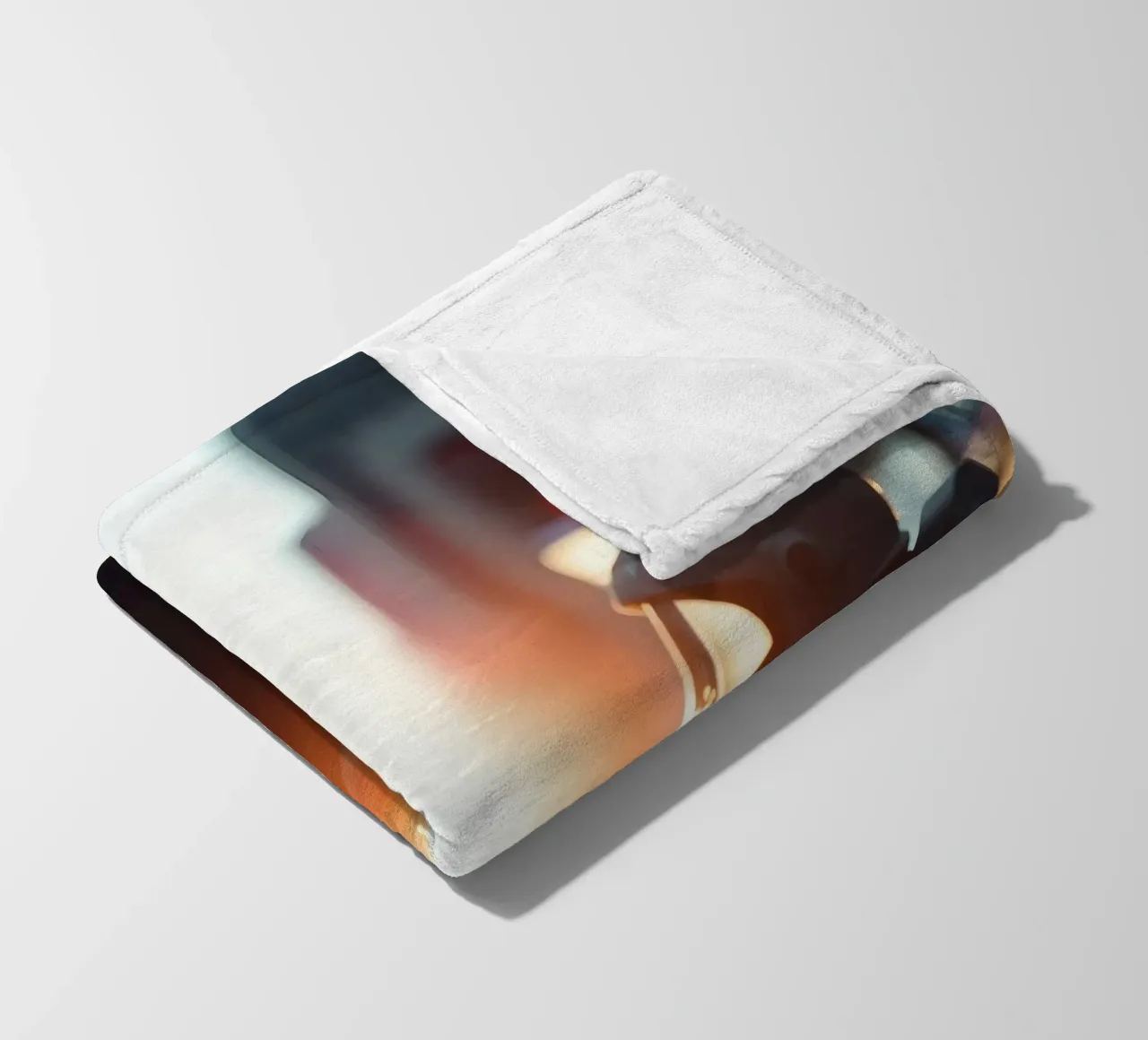 Due astronauti esplorano una città vivace durante il tramonto coperta in pile da DesignDoodle